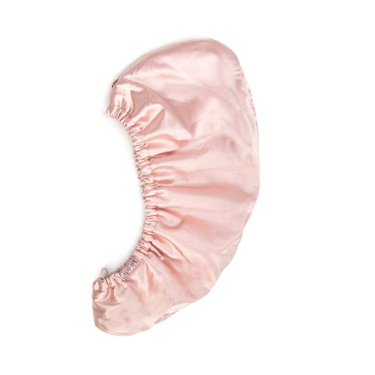 Satin Wrapped Microfiber Hair Towel