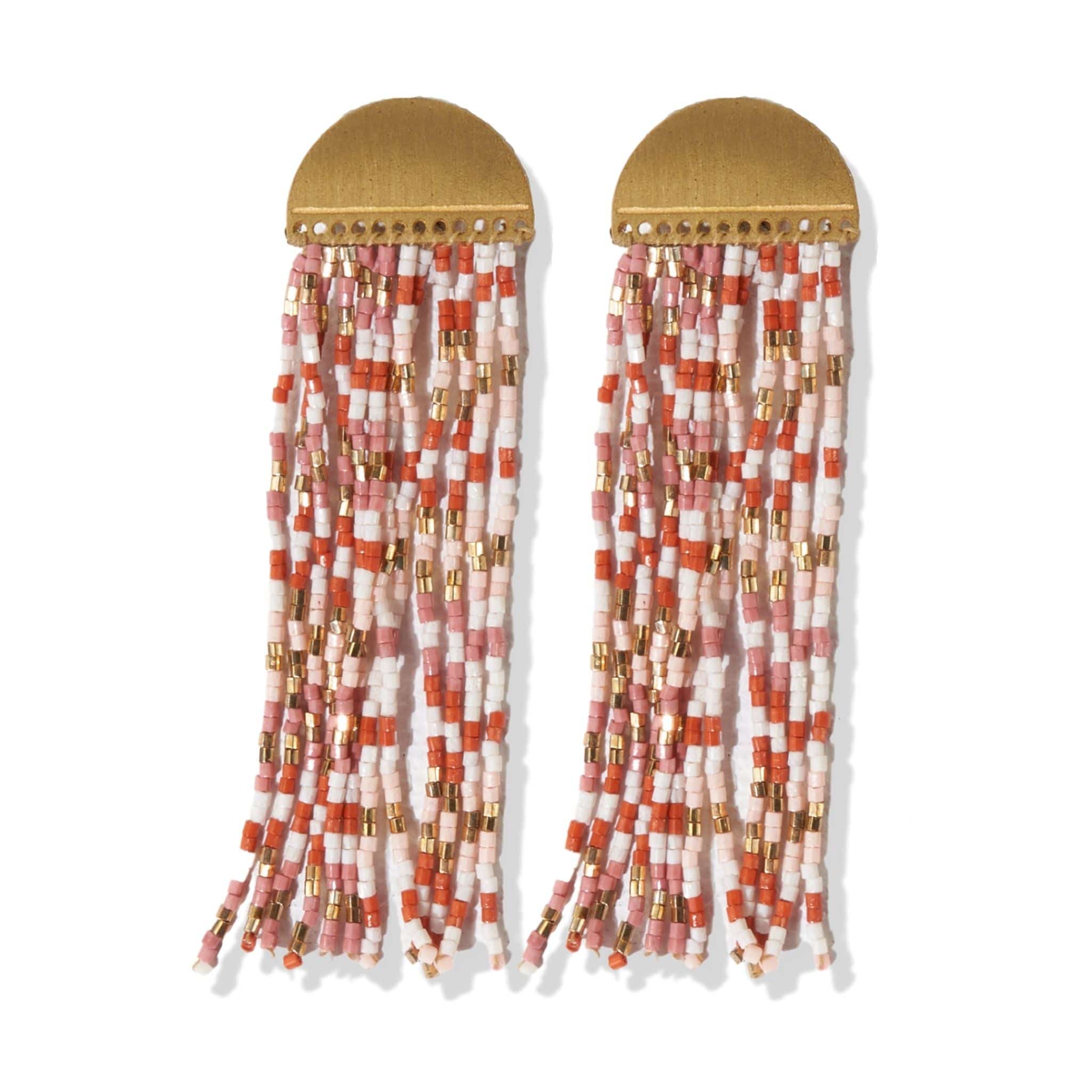 Riley Half Circle Fringe Earrings