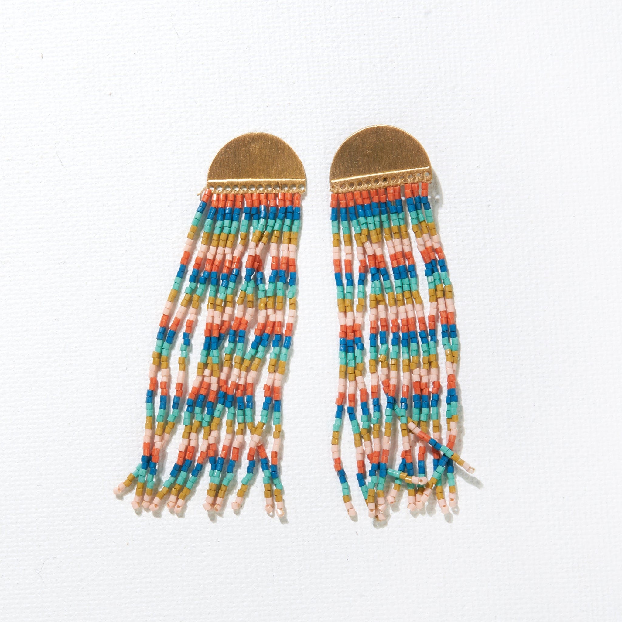 Riley Half Circle Fringe Earrings