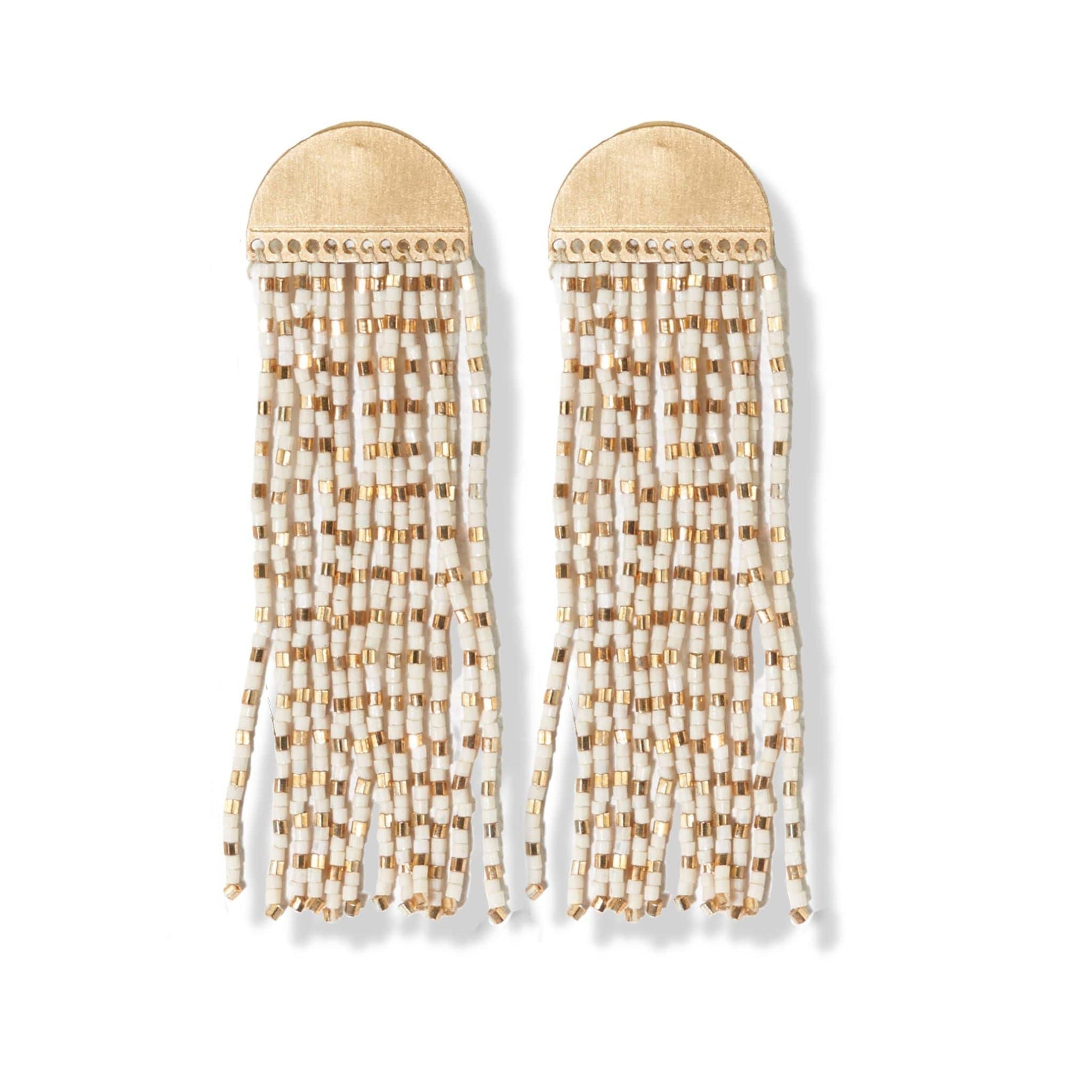 Riley Half Circle Fringe Earrings