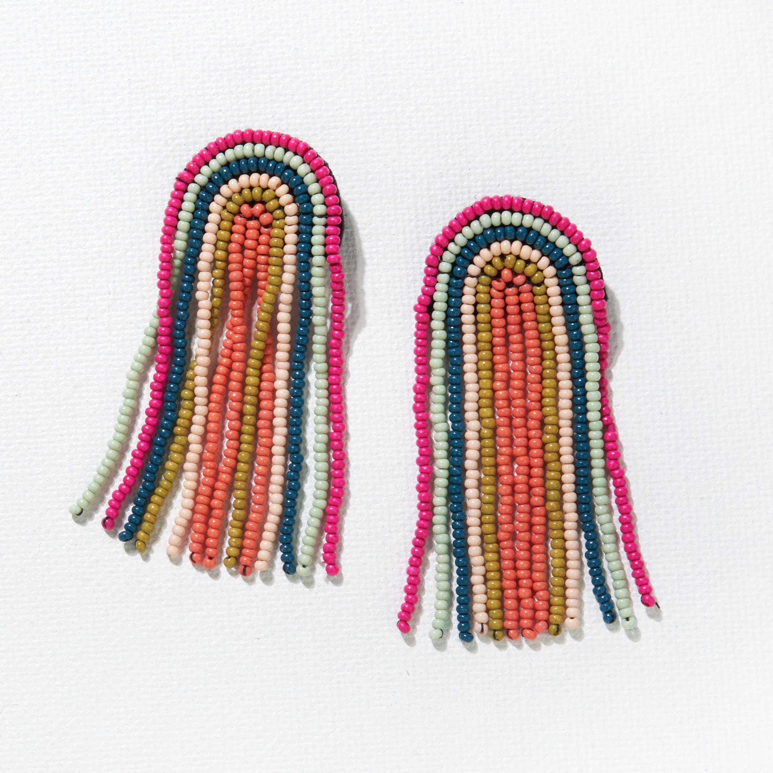 Skylar Rainbow Fringe Beaded Earrings