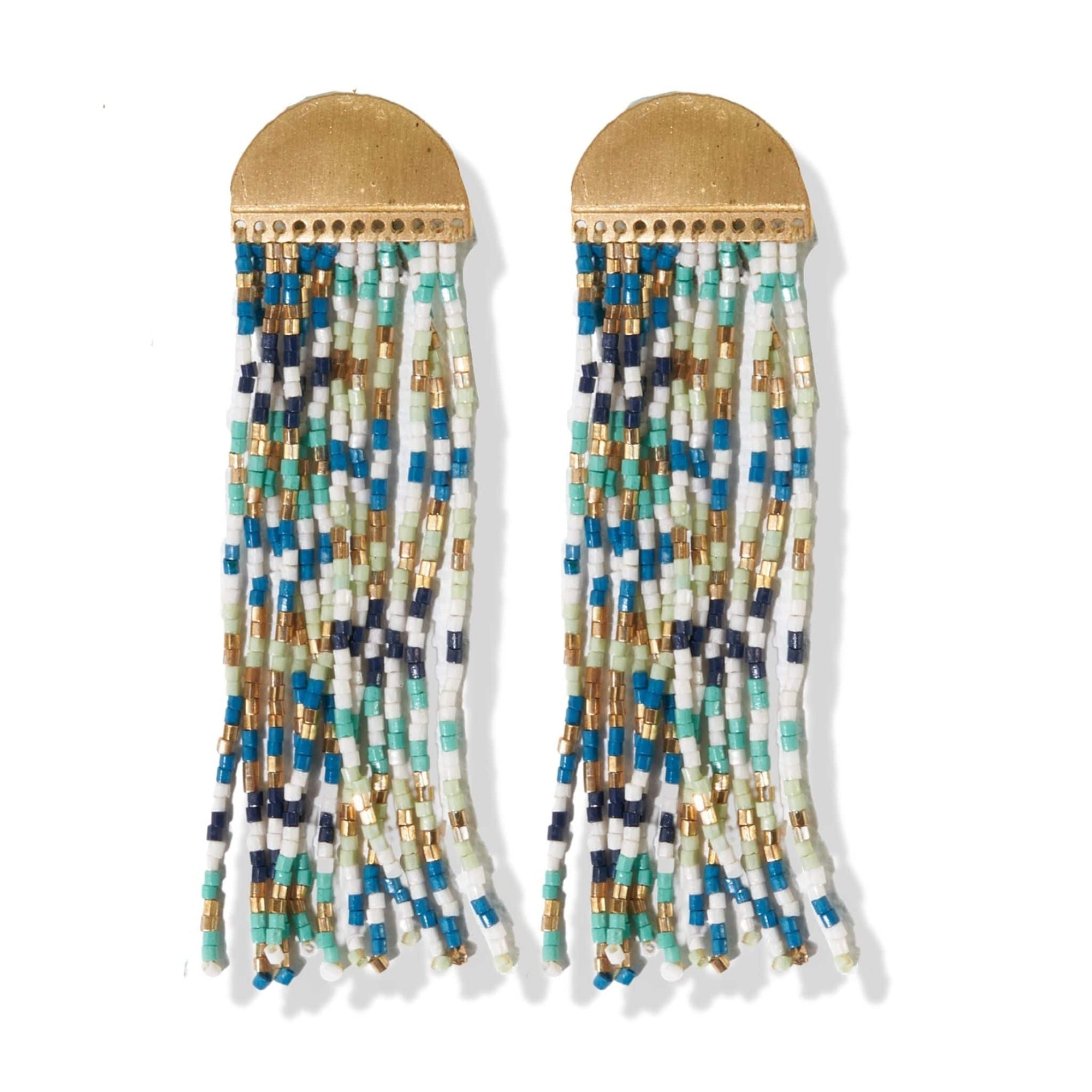 Riley Half Circle Fringe Earrings