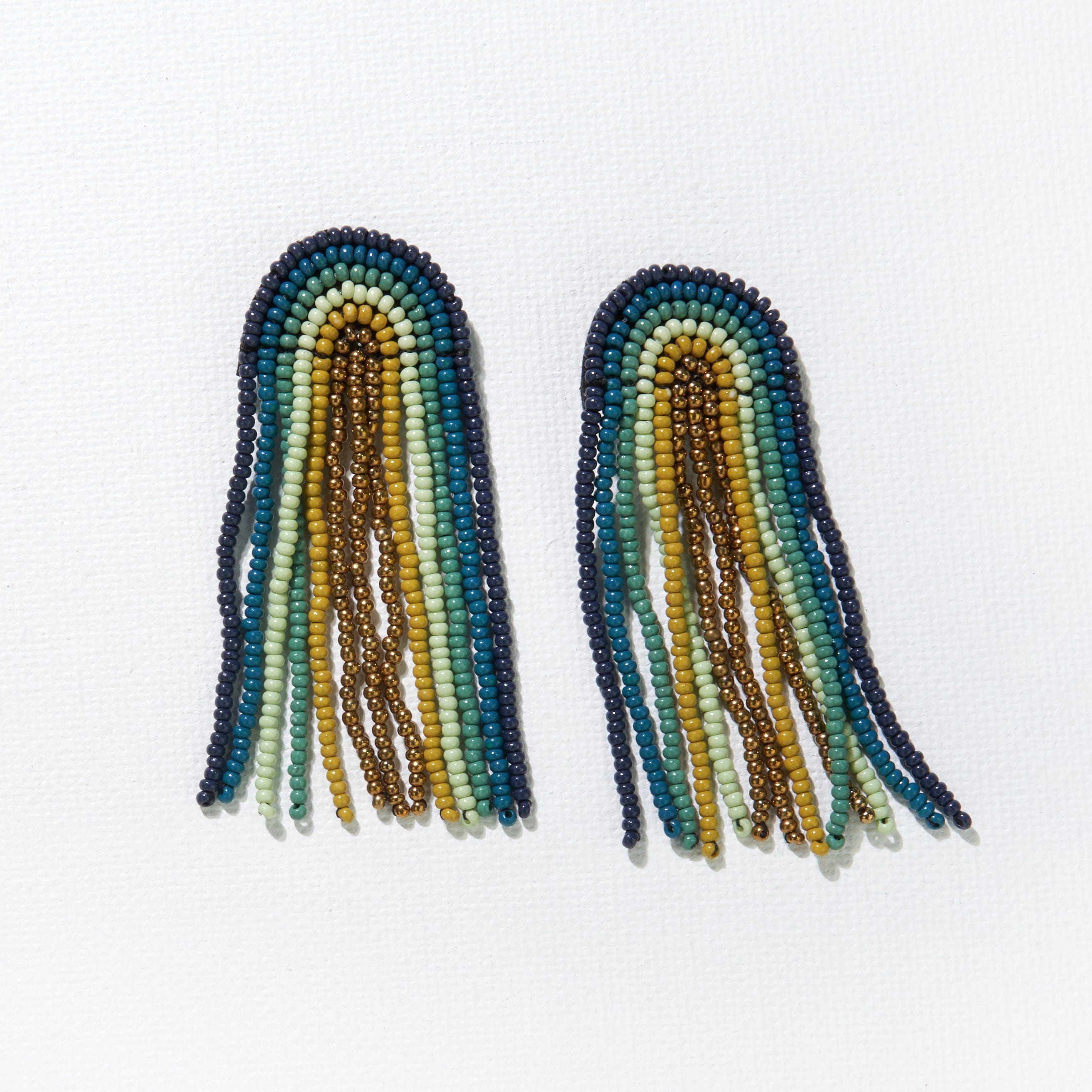 Skylar Rainbow Fringe Beaded Earrings