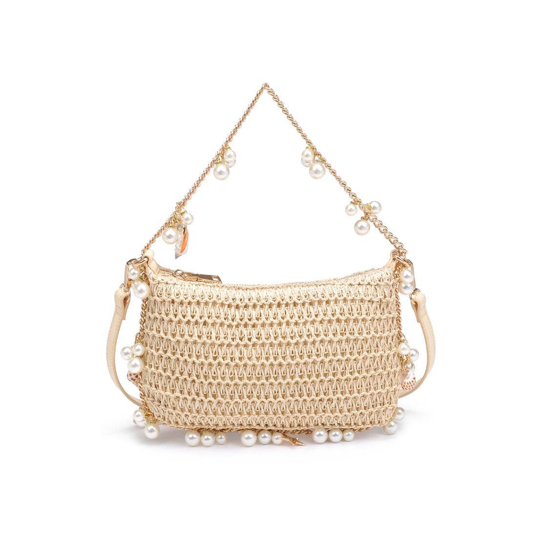 Steph Seashell Straw Bag - Natural