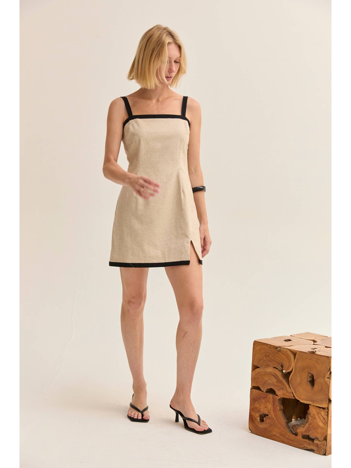 Sadie Contrast Trim Mini Dress