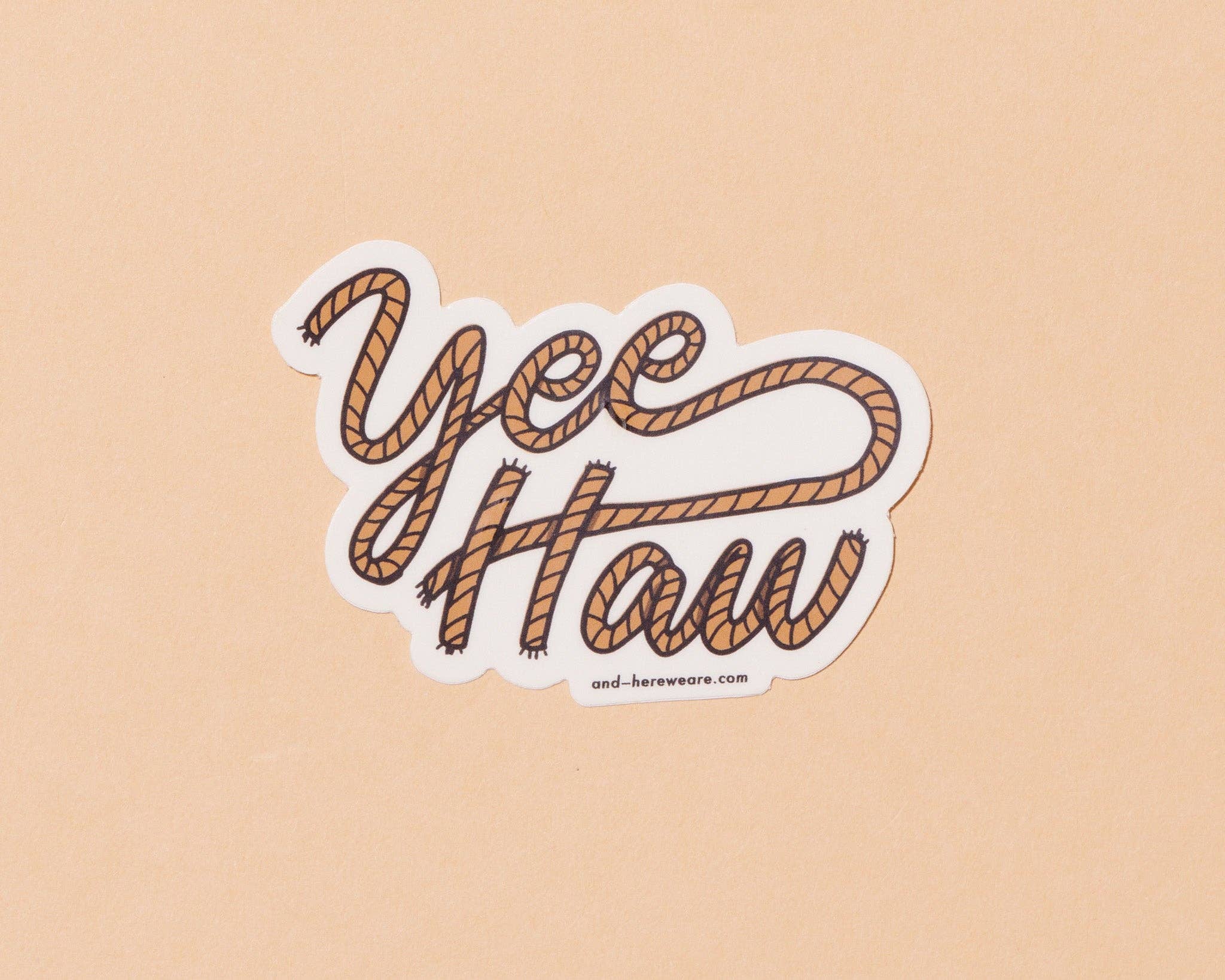 Yee Haw Cowboy Vinyl Sticker