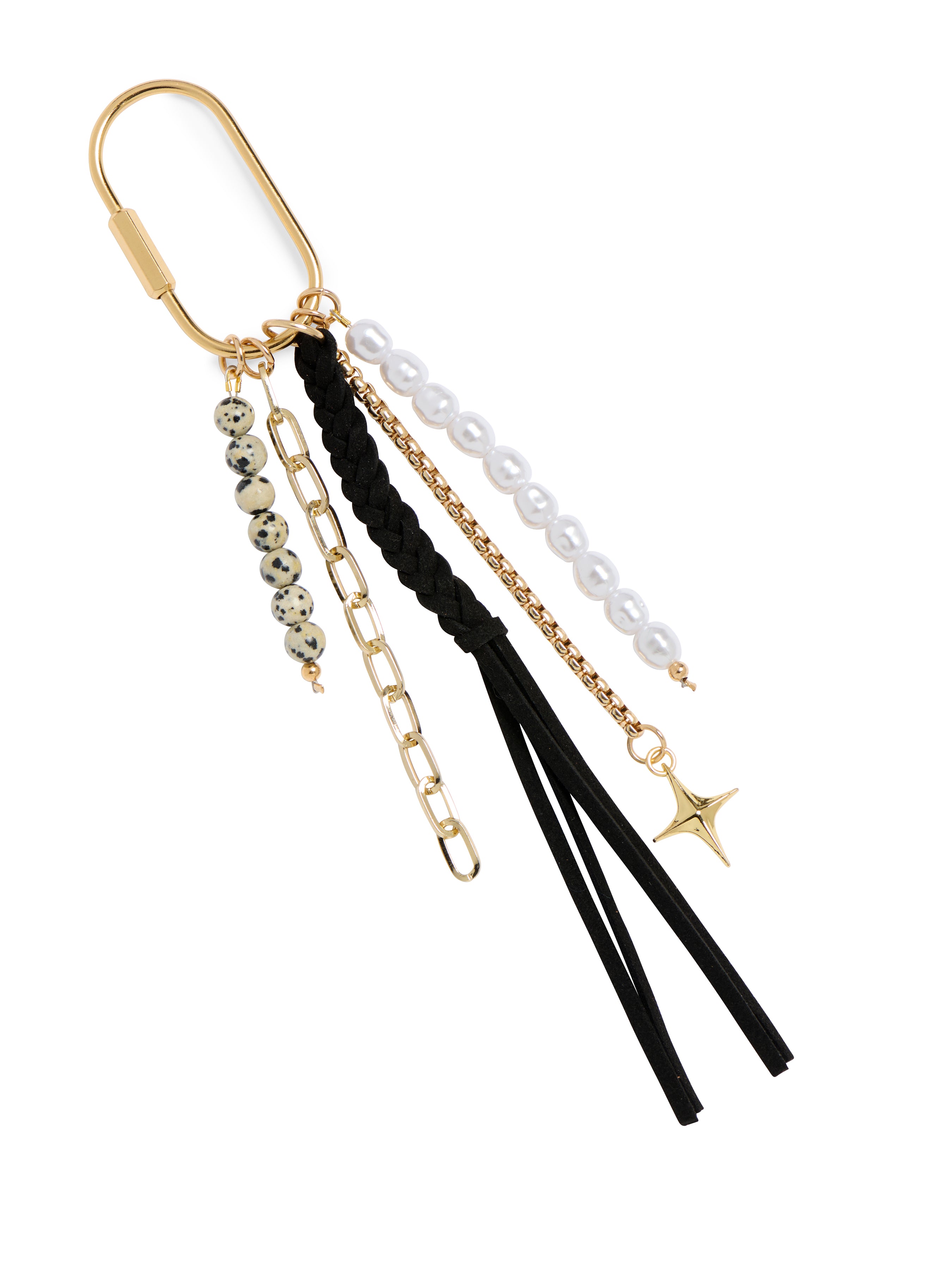 Black Tassel Bag Charm