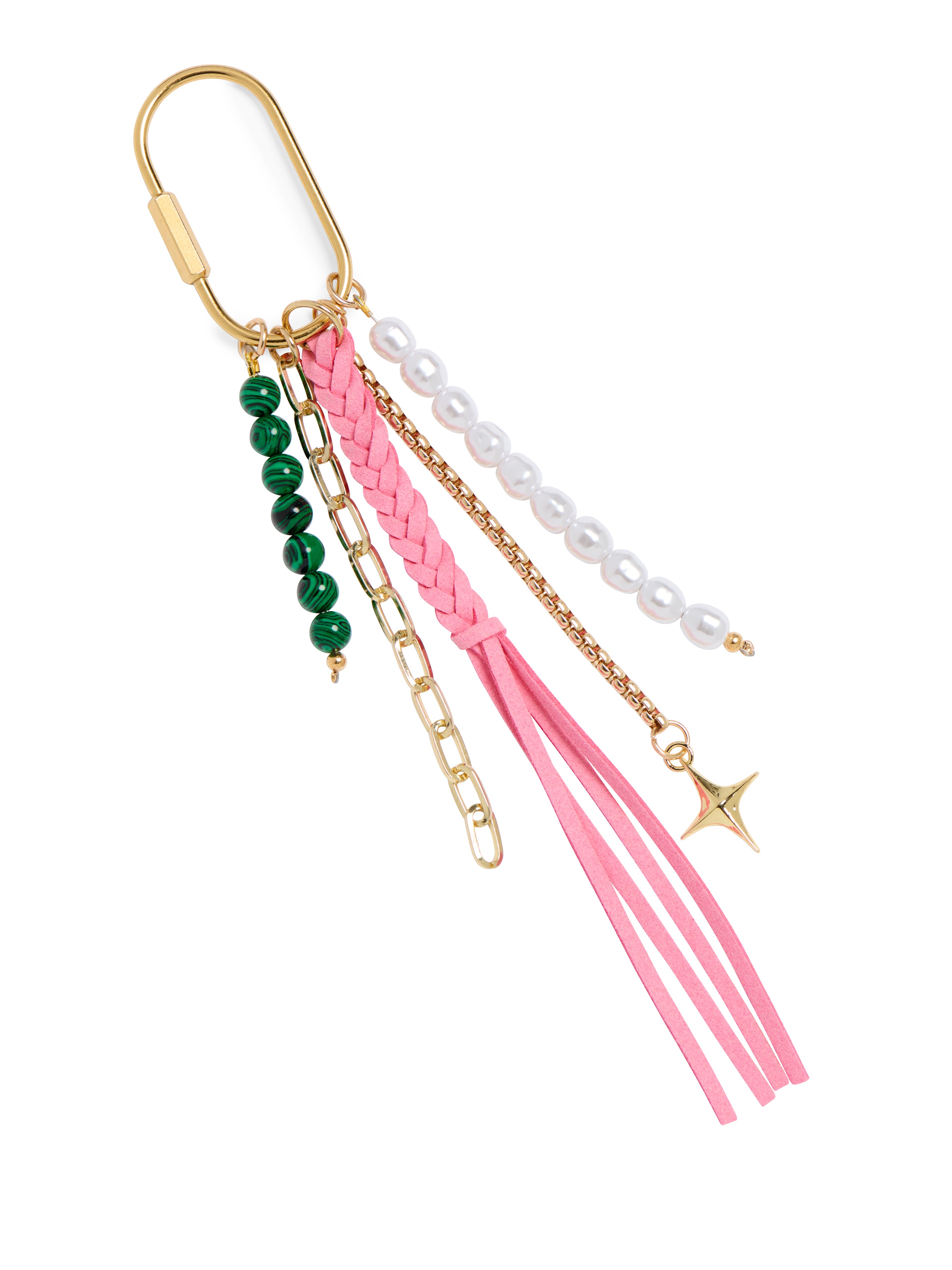 Pink Tassel Bag Charm