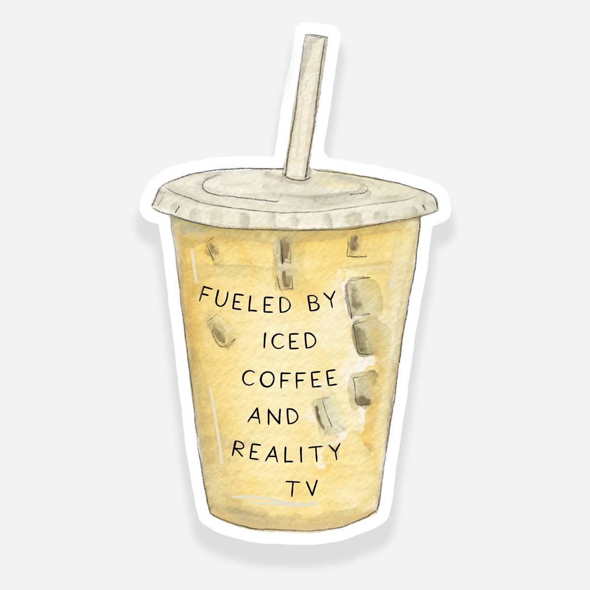 Iced Coffee + Reality TV Sticker