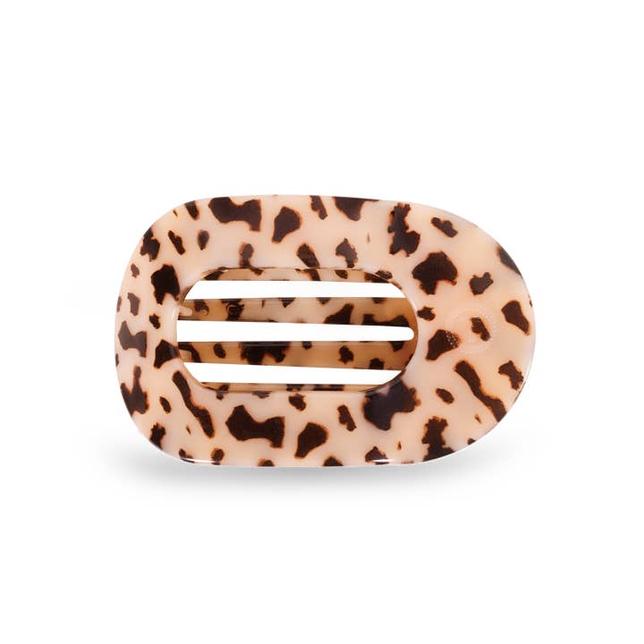 Blonde Tortoise Flat Round Clip