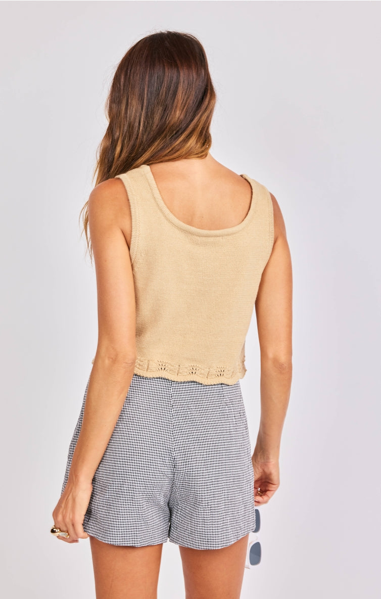 Delmore Scalloped Tank