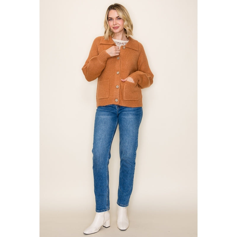 Pumpkin Season Chunky Knit Jacket