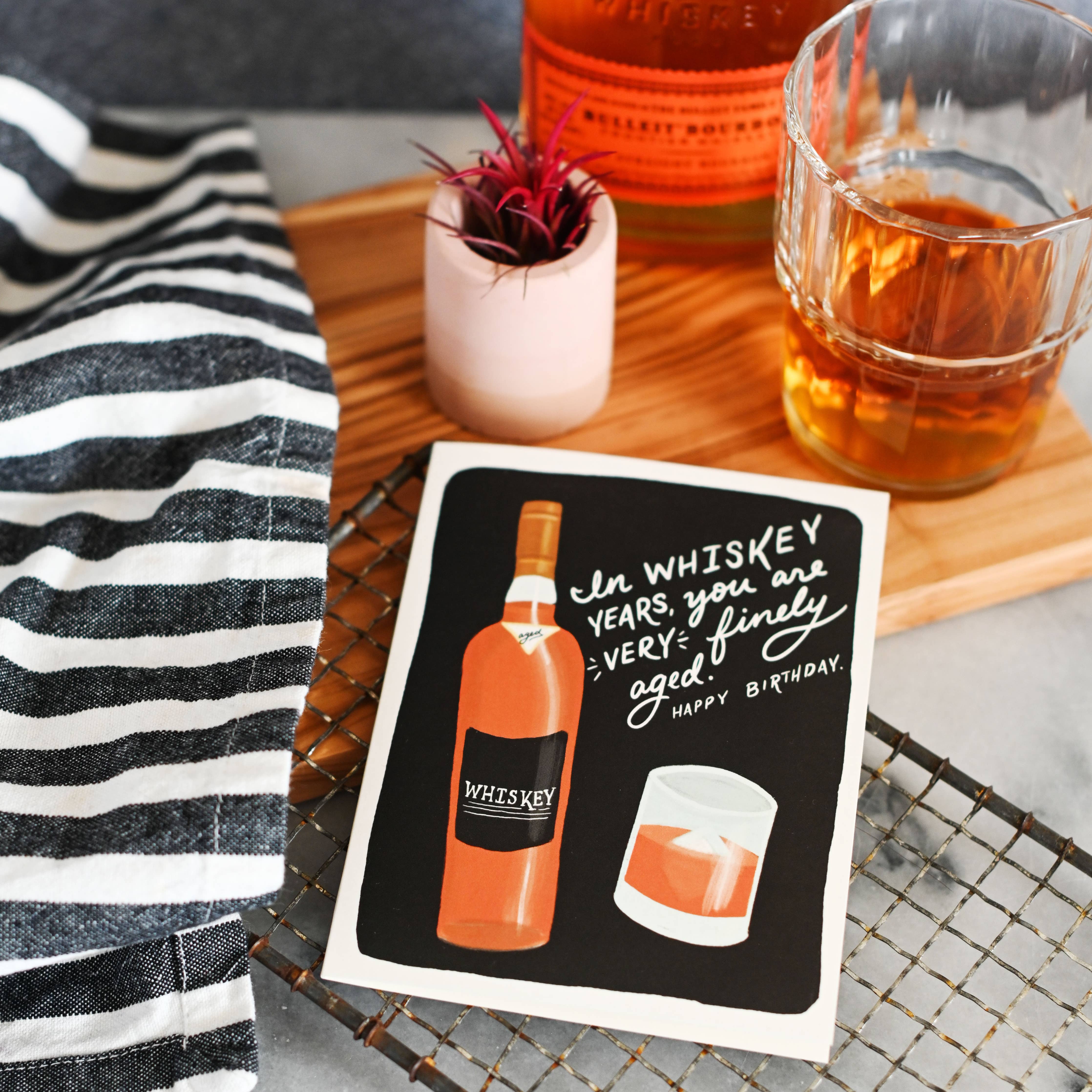 Whiskey Years Birthday Card
