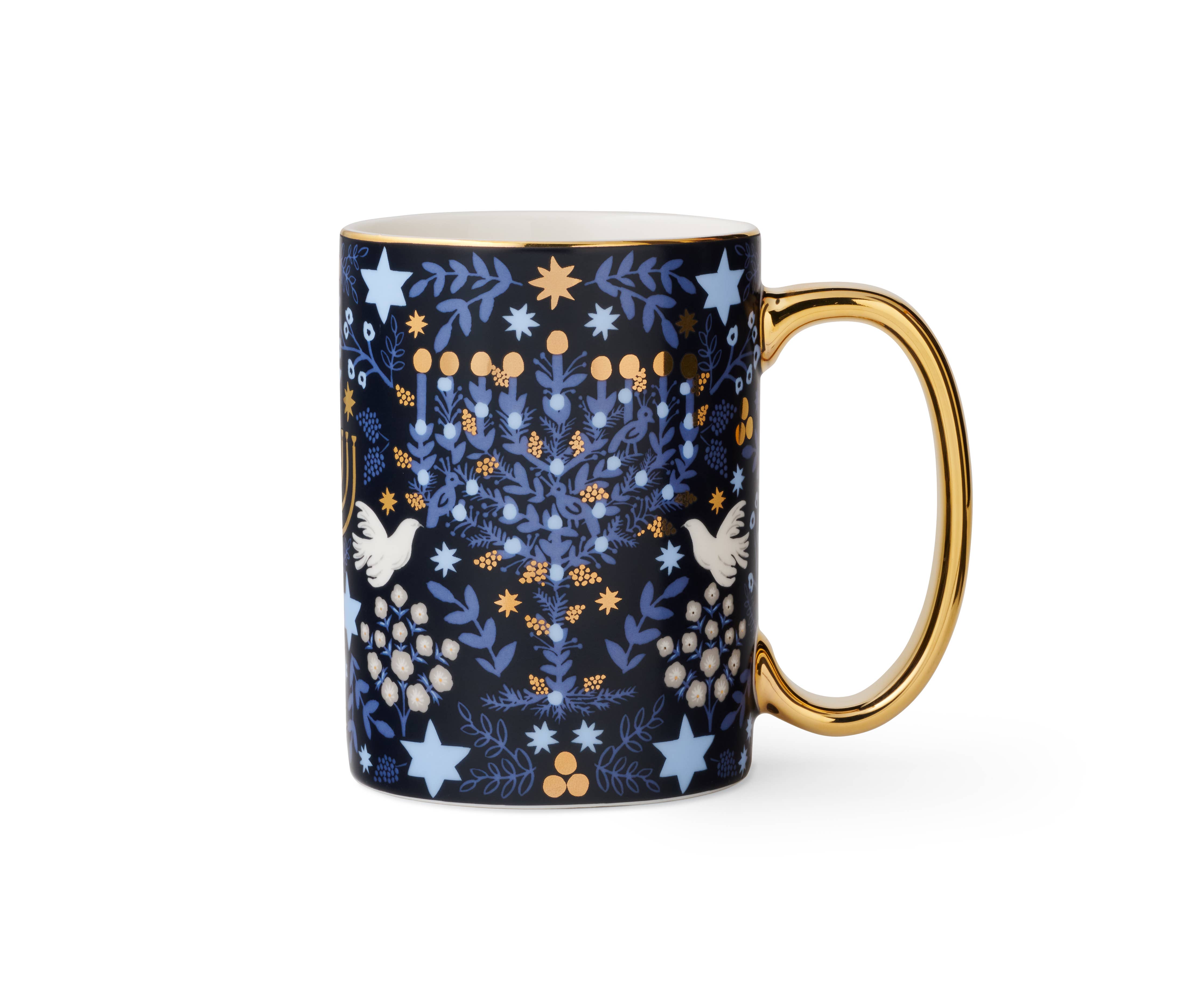 Laurel Menorah Porcelain Mug