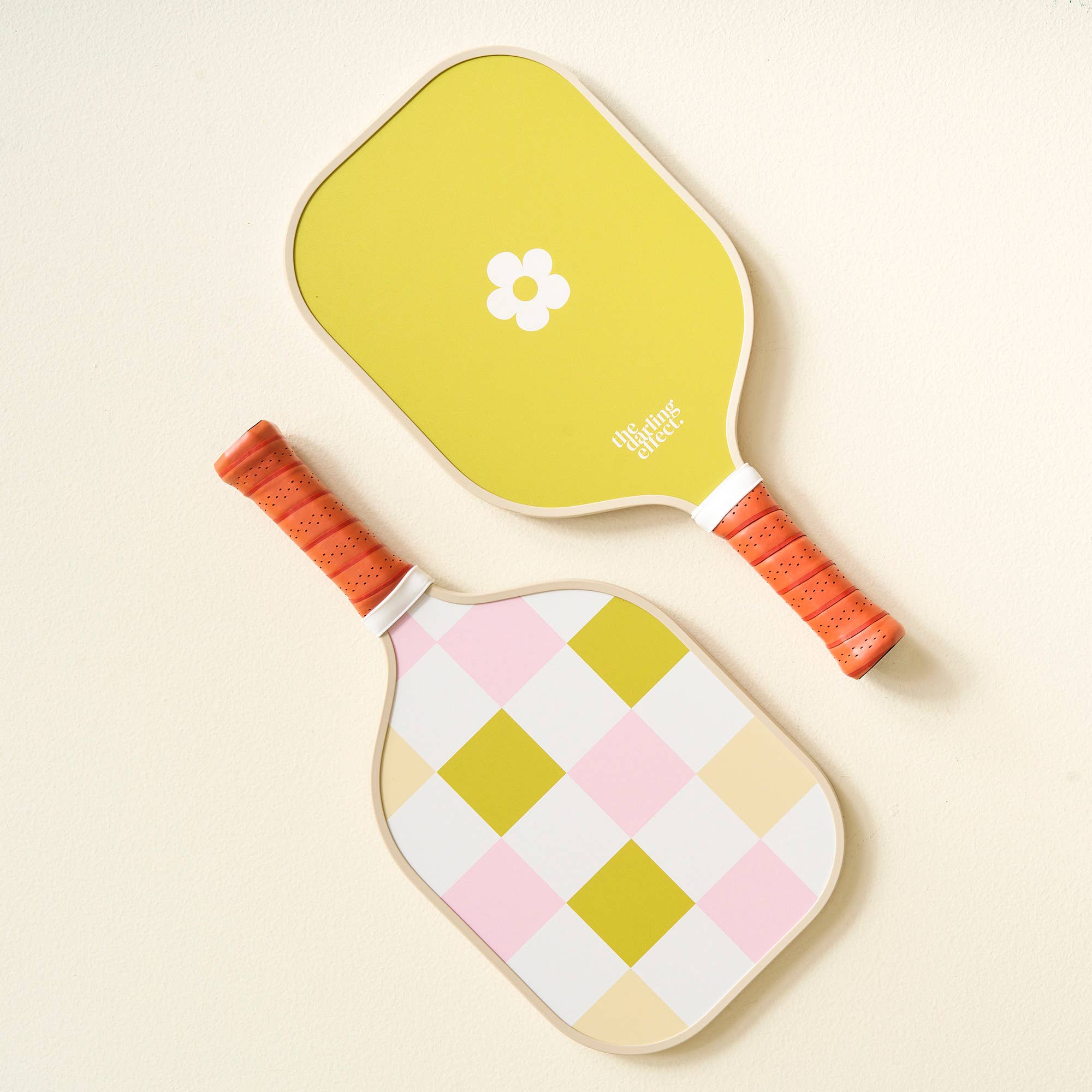 Green Check Pickleball Paddle