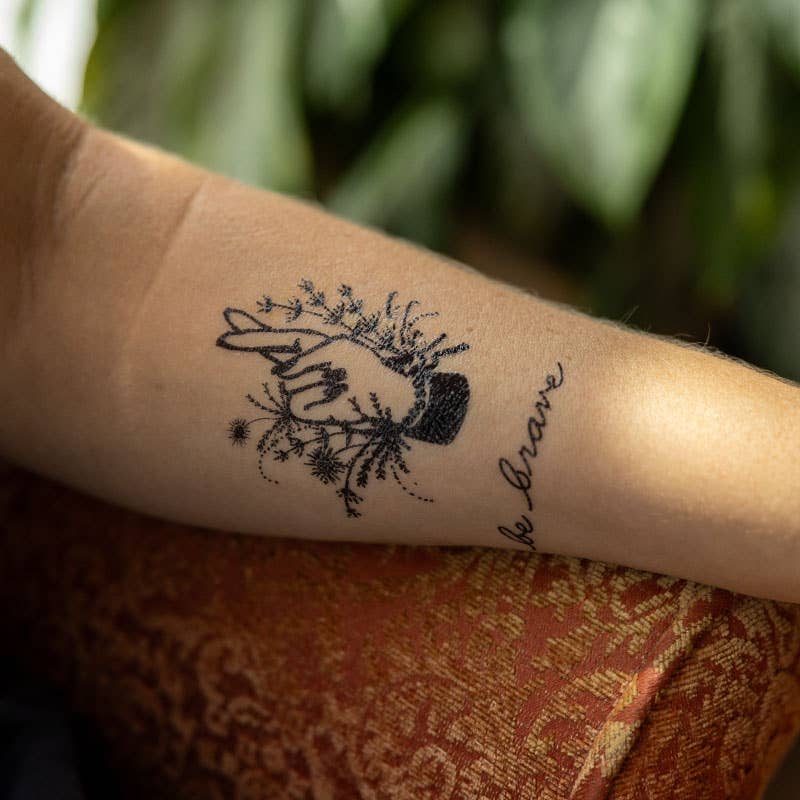 Be Brave Script Temporary Tattoo