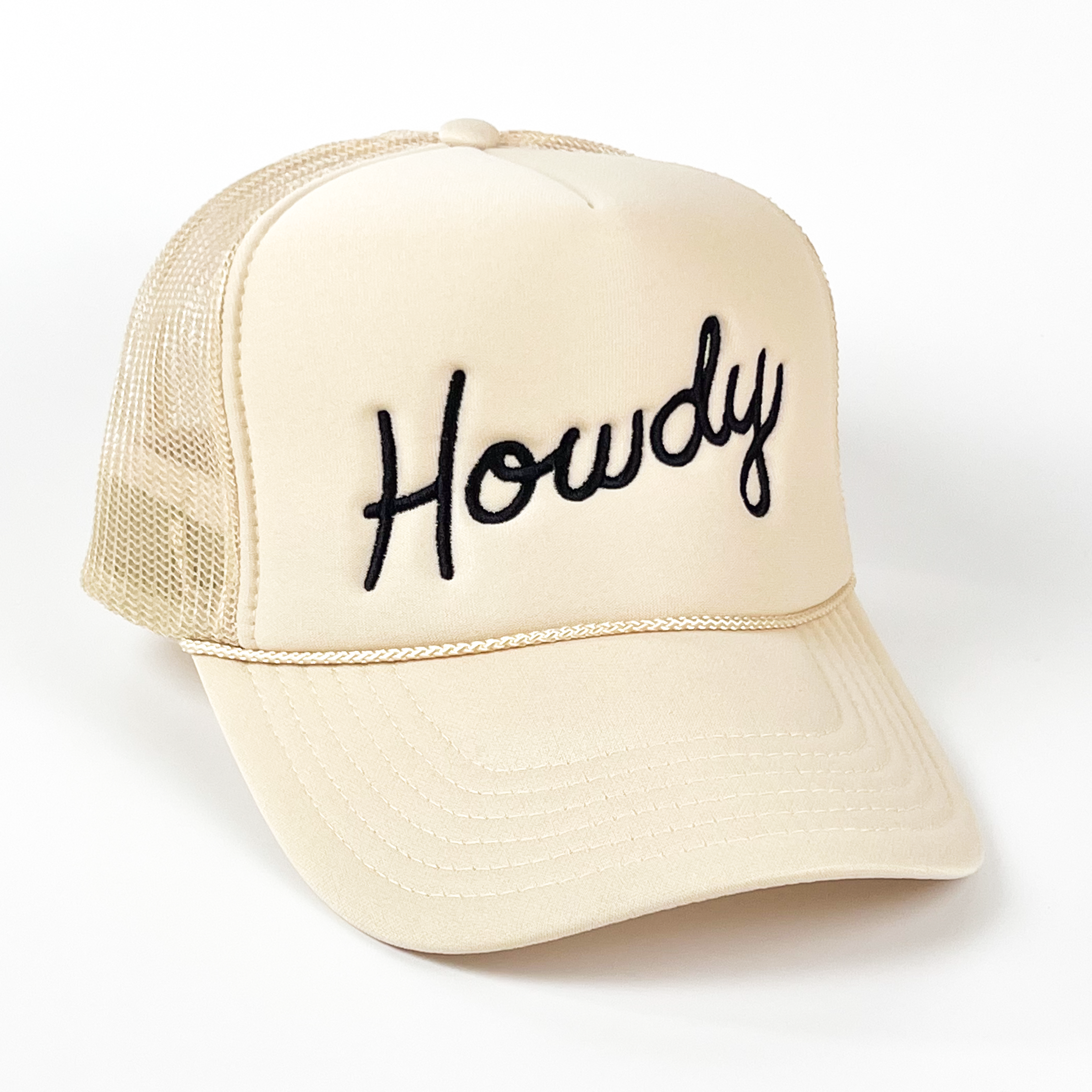 Howdy Cap Cream Embroidered