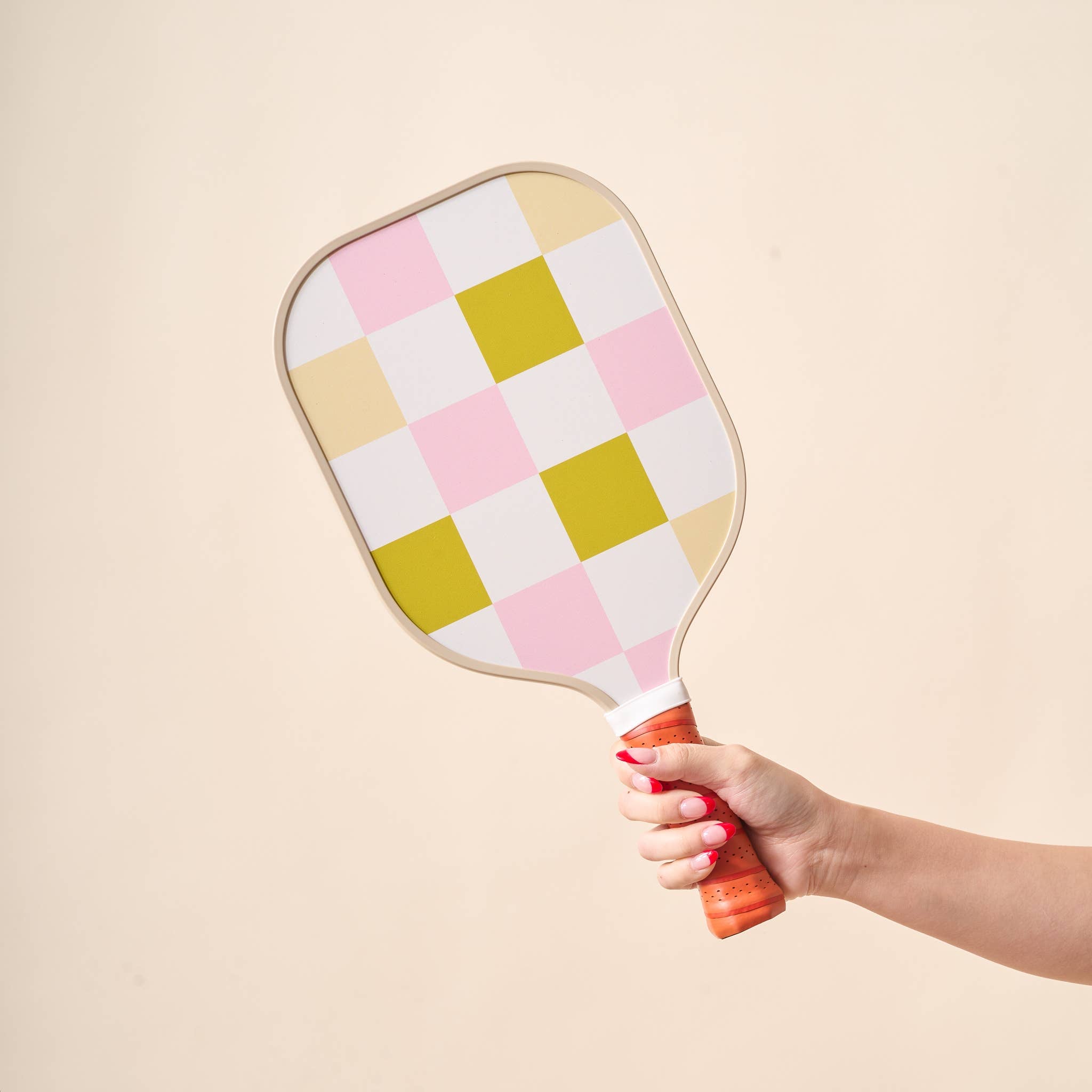 Green Check Pickleball Paddle