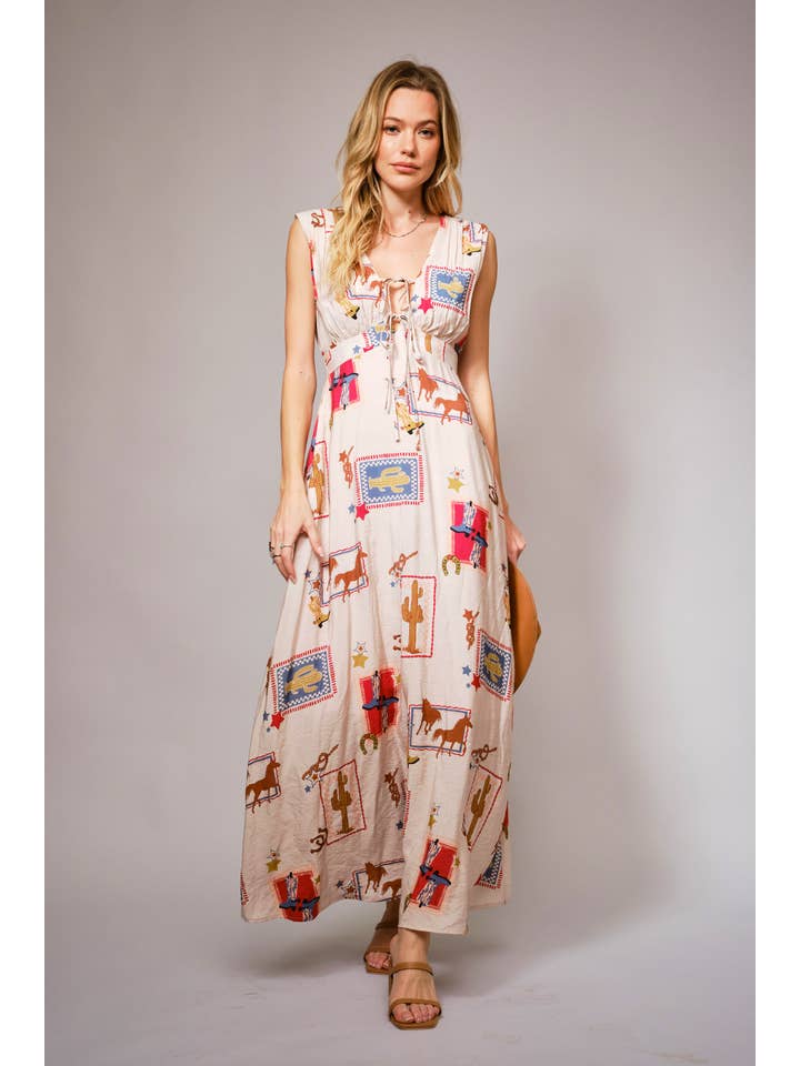 Western Front Maxi Dress