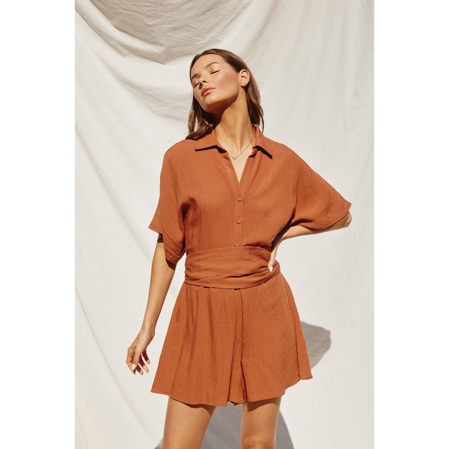 Breezy Button Up Romper