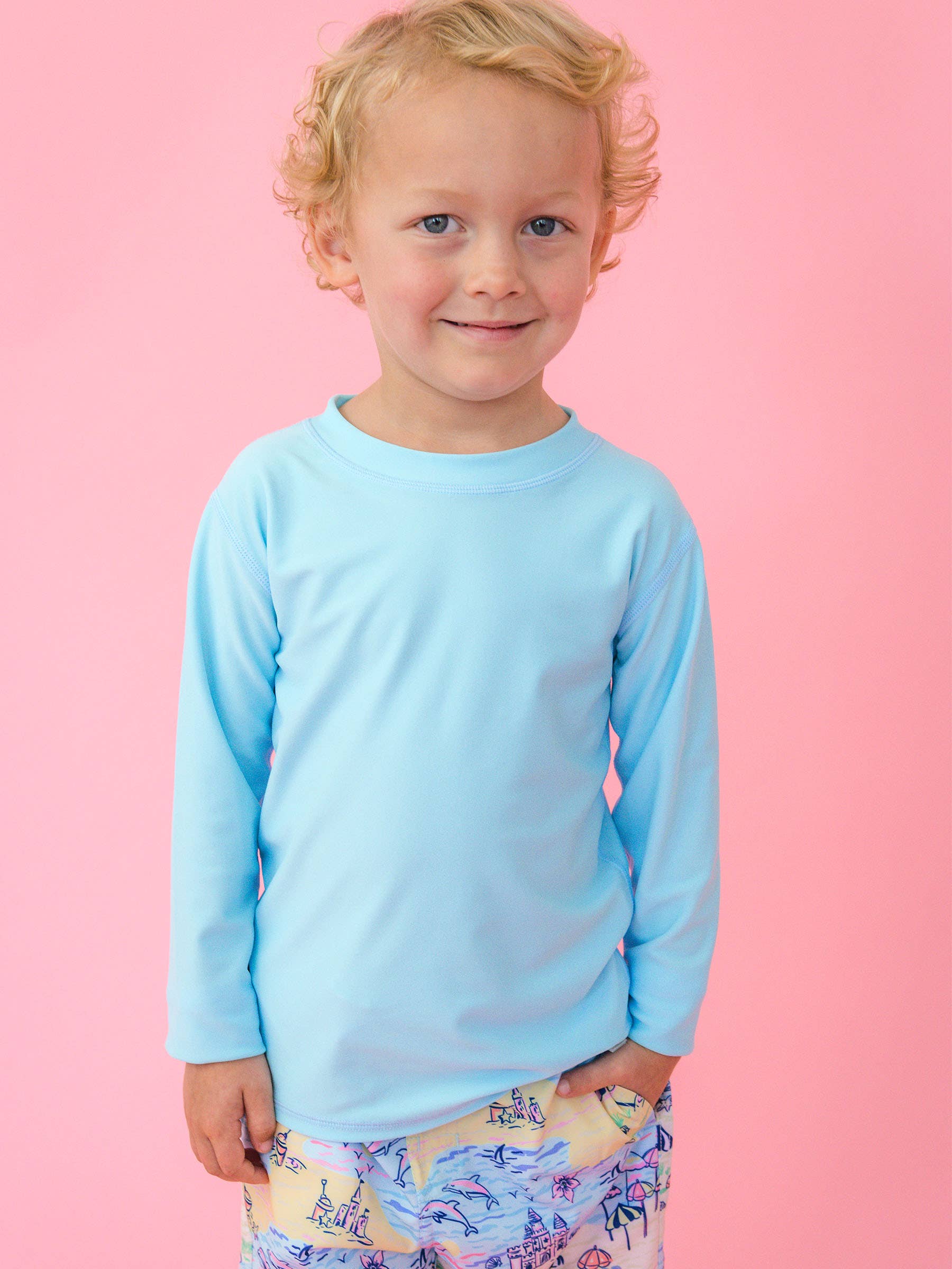 Long Sleeve Rash Guard - Blue Breeze *FINAL SALE*