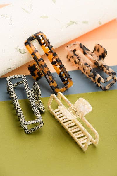 Extra Large Cellulose Hair Claw Clips
