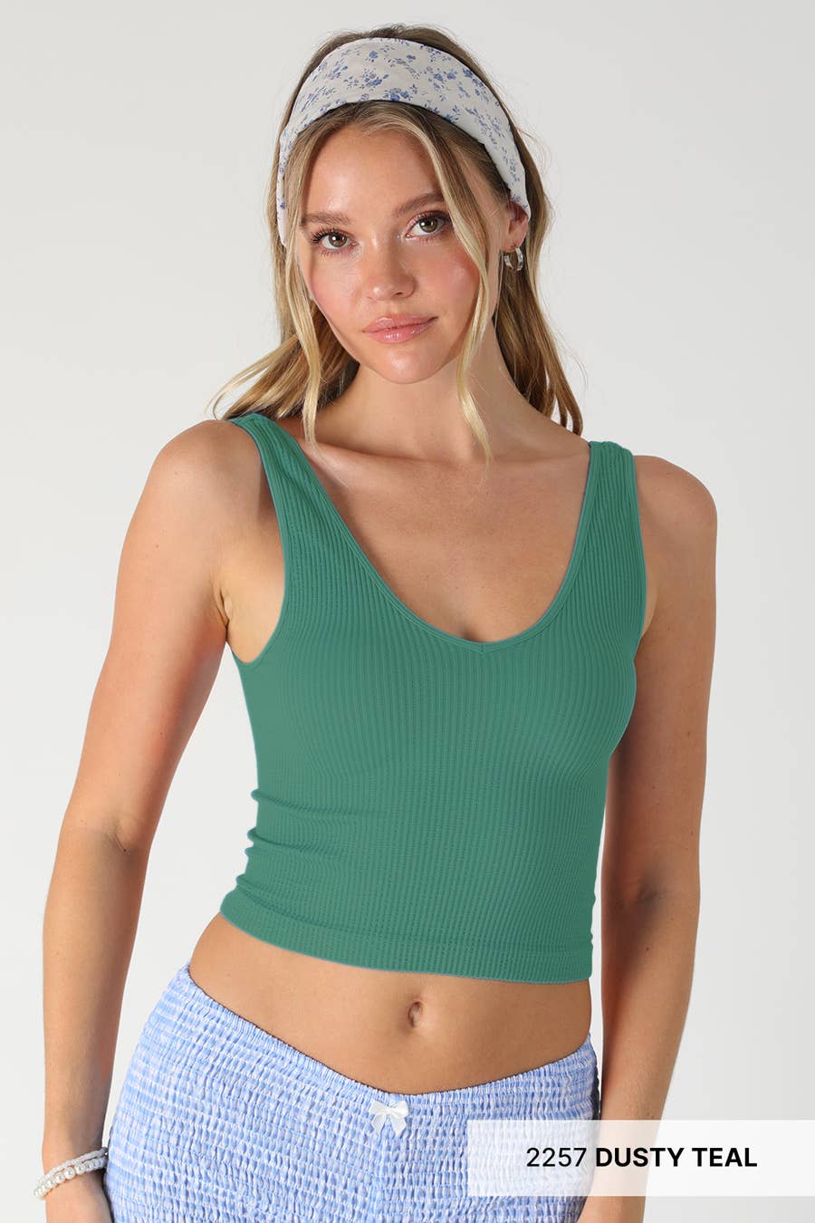 Reversible Ribbed Crop Top