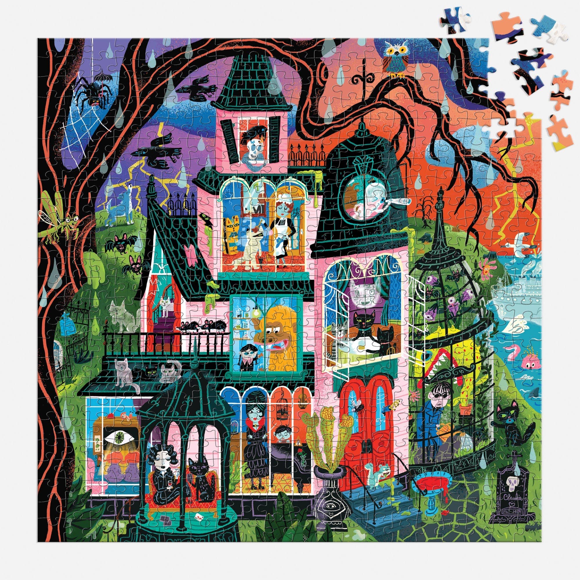 Monster Mansion 500 Piece Puzzle