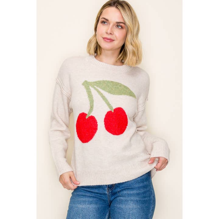 Cherry on Top Knit Sweater
