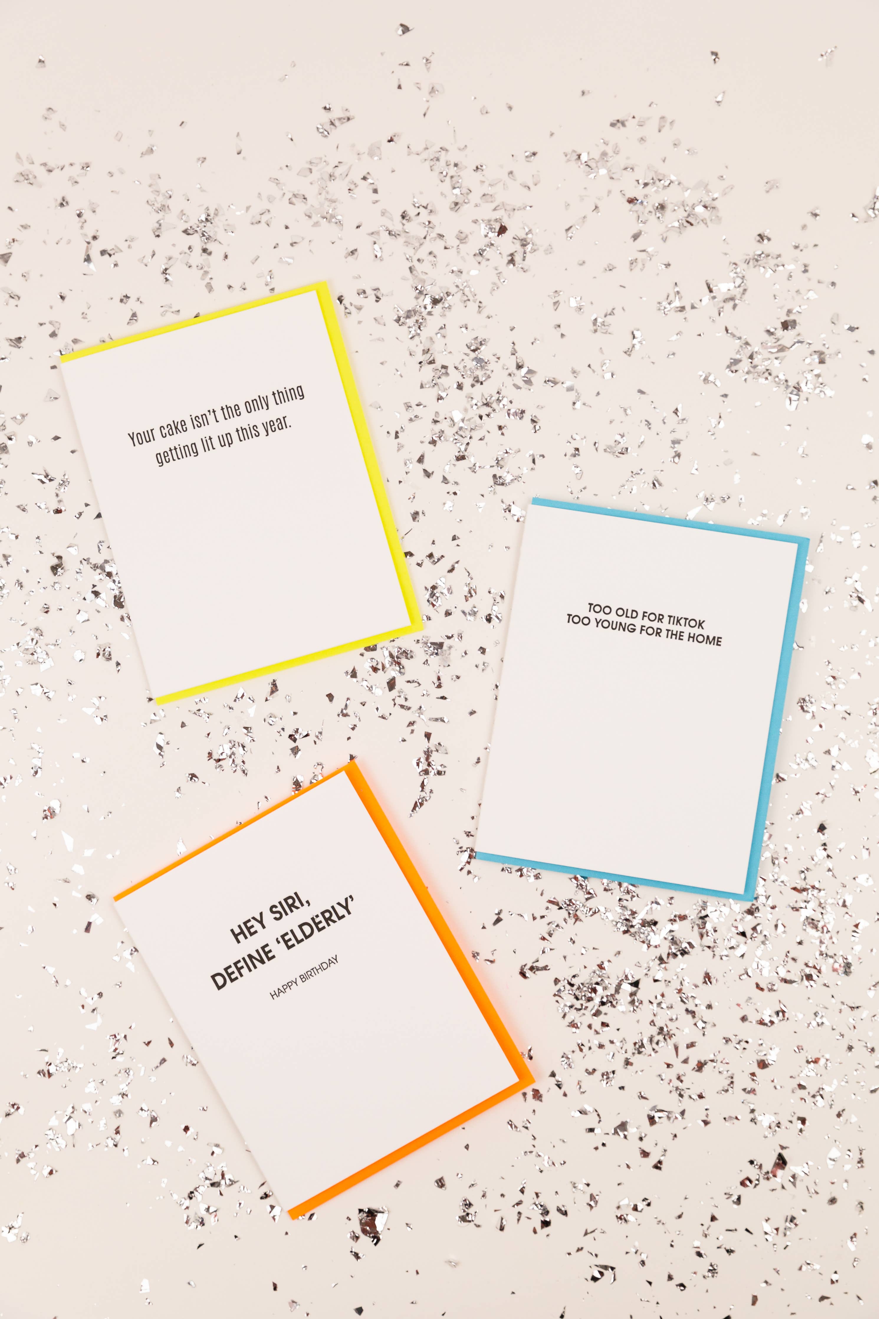 Hey Siri, Define 'Elderly' Birthday Card
