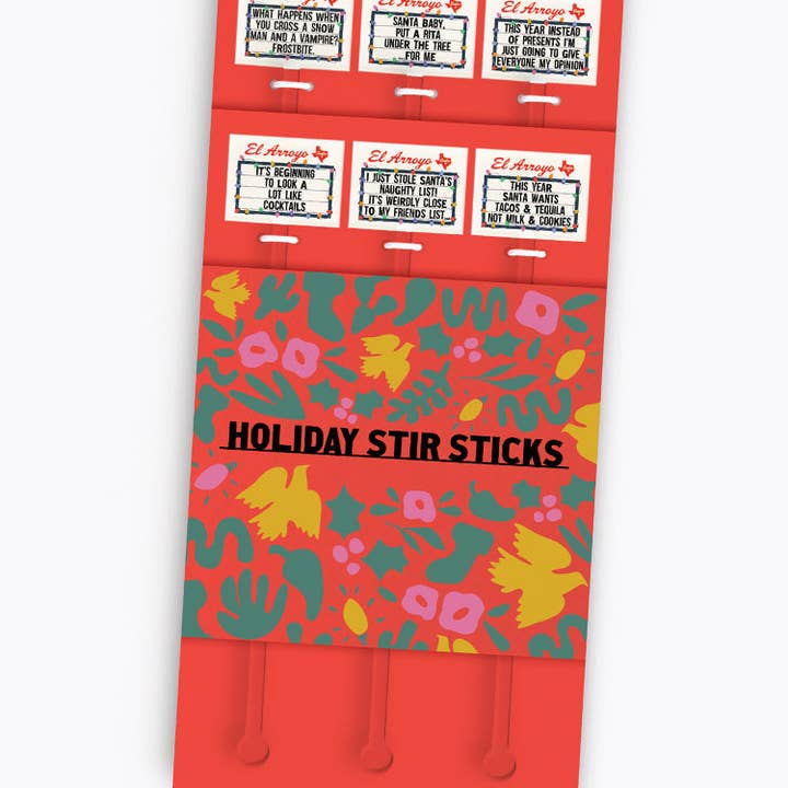 Holiday Marquee Stir Sticks