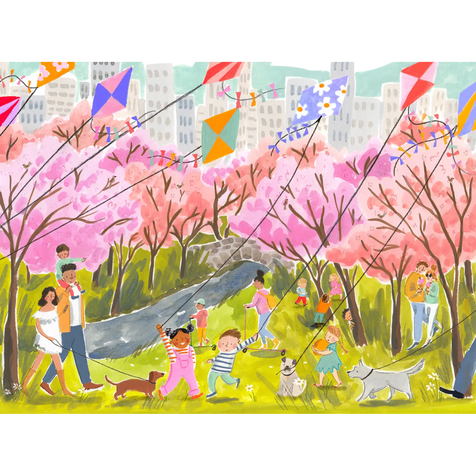 Springtime in the City 1000 Piece Puzzle