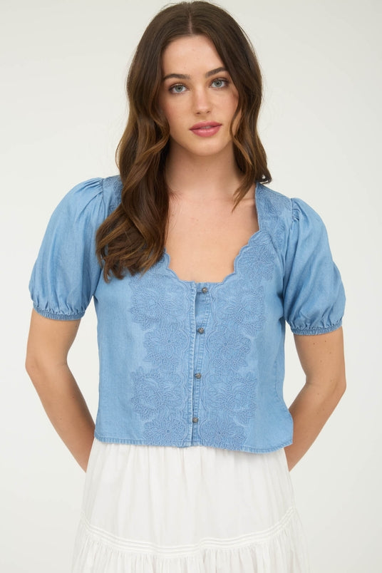 Too Sweet Embroidered Top