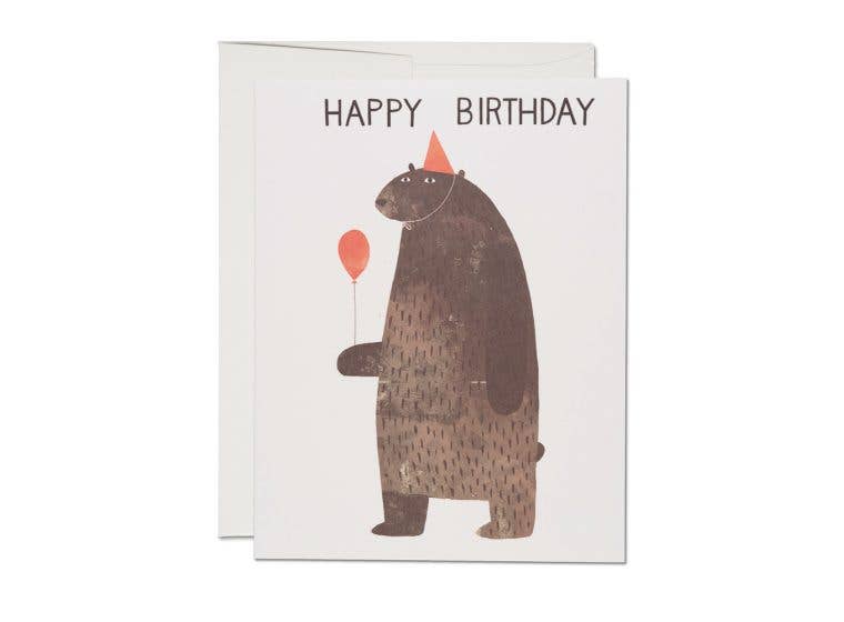Party Bear Birthday Card