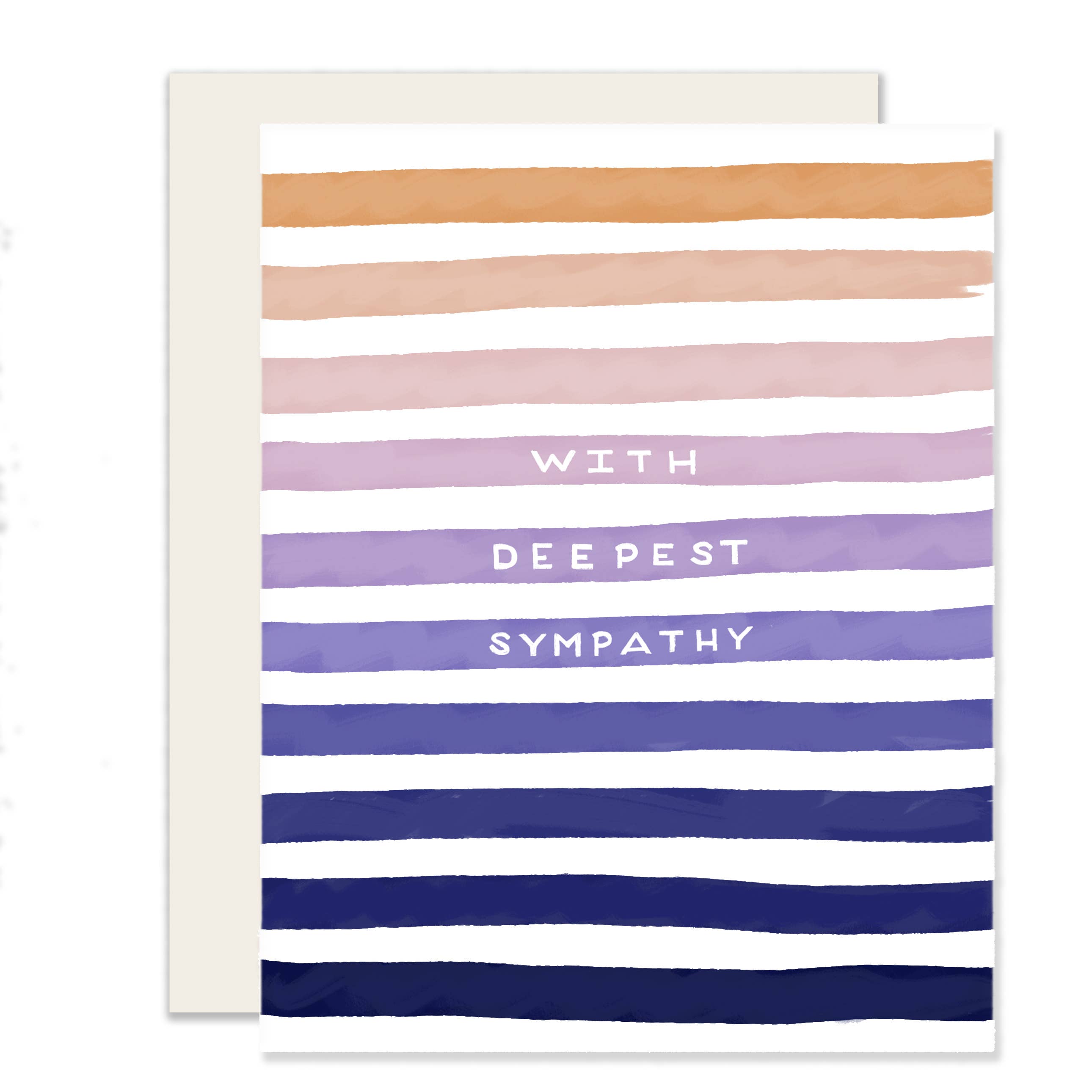 Ombre Stripes Sympathy Card