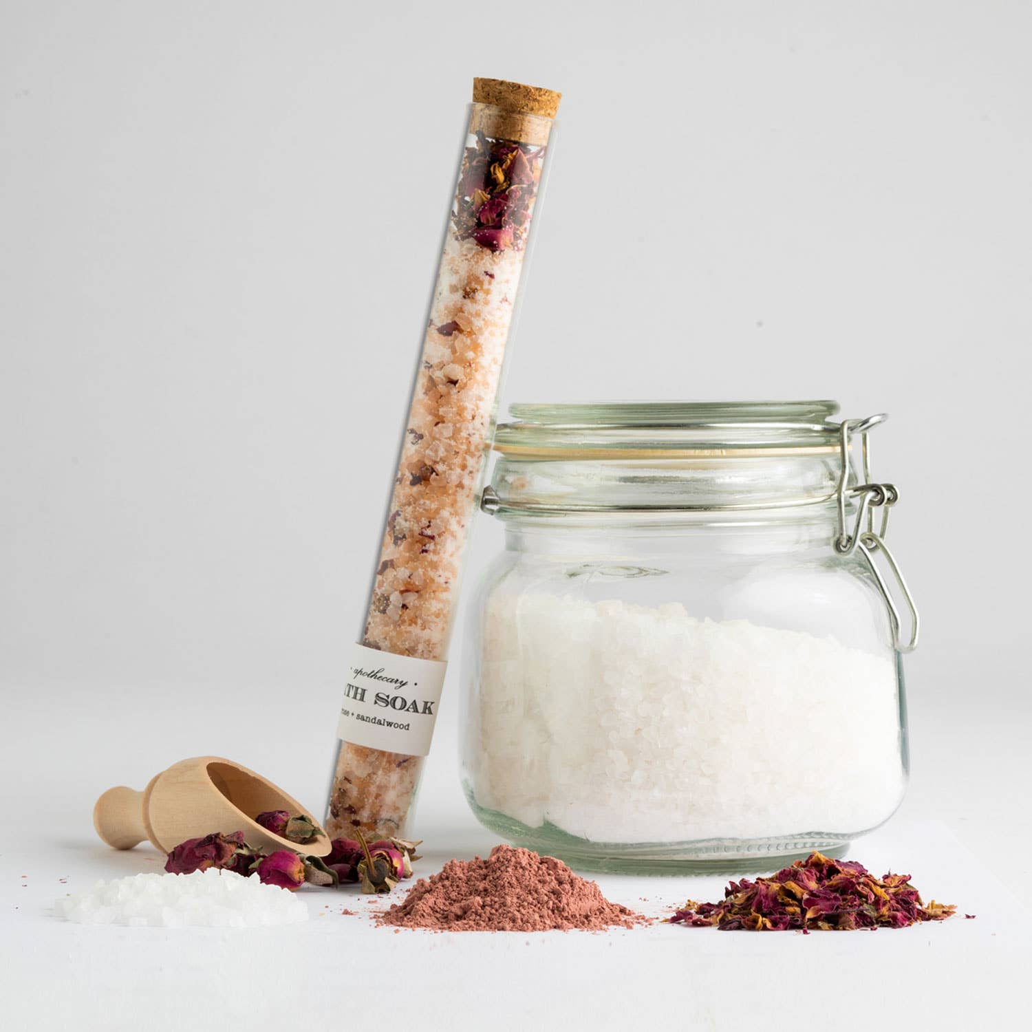 Rose Sandalwood : Bath Soak Tube