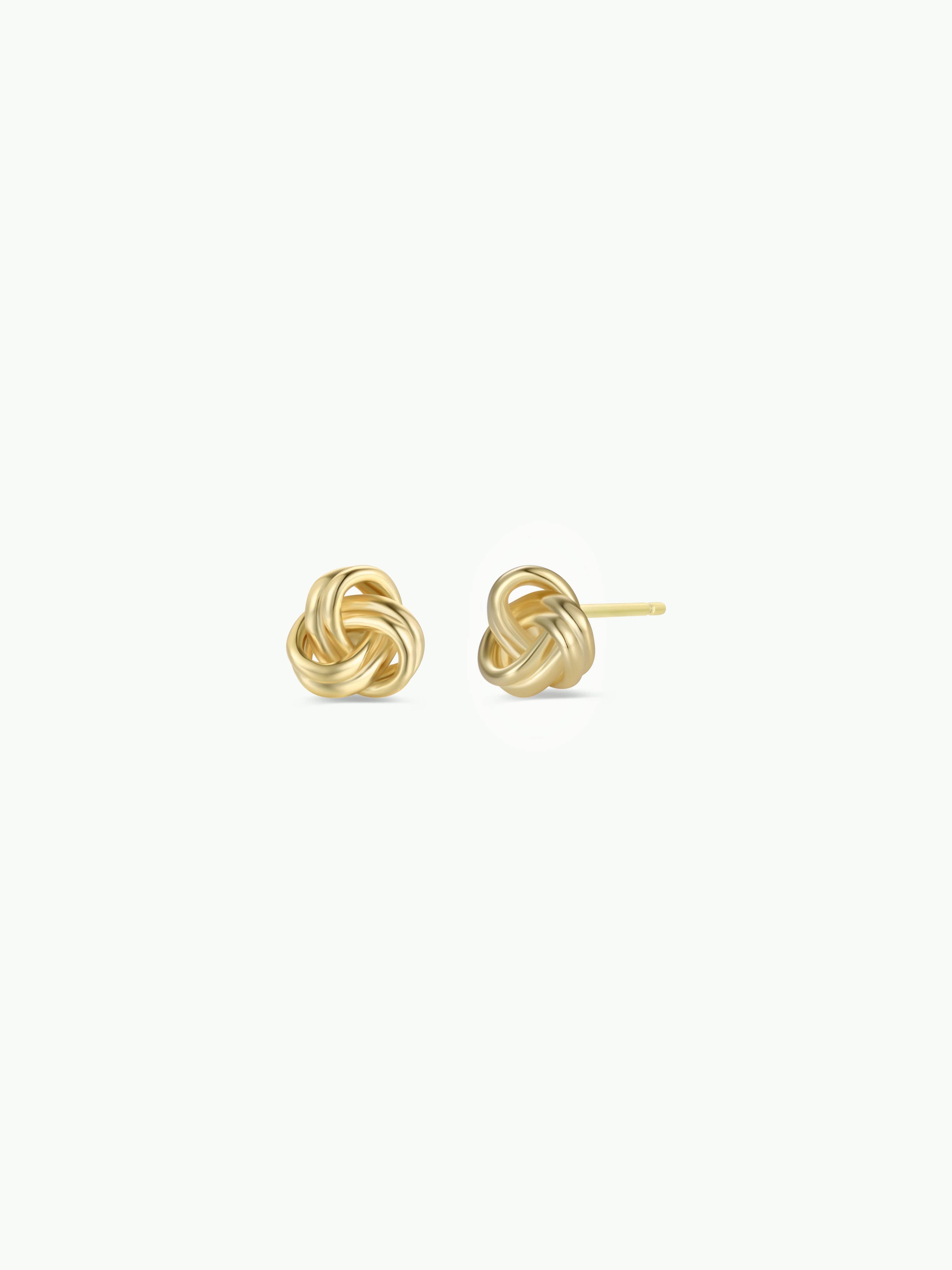 Petite Gold Knot Earrings