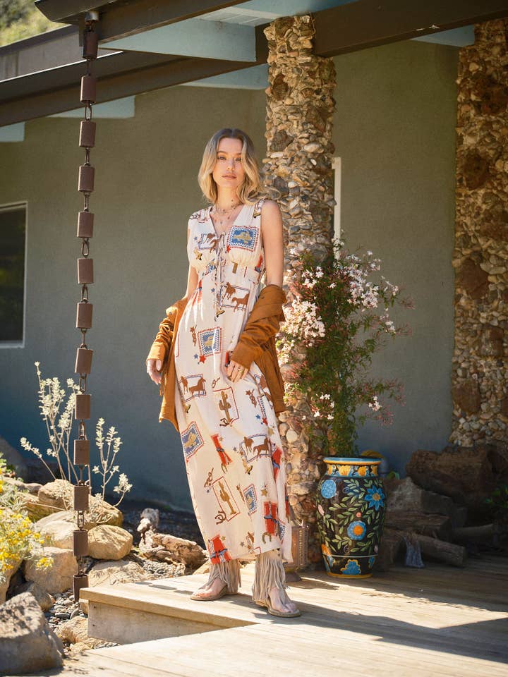 Western Front Maxi Dress