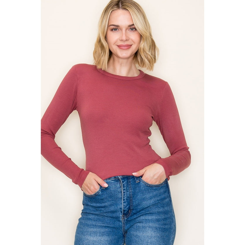 Best Basic Crew Neck - Marsala