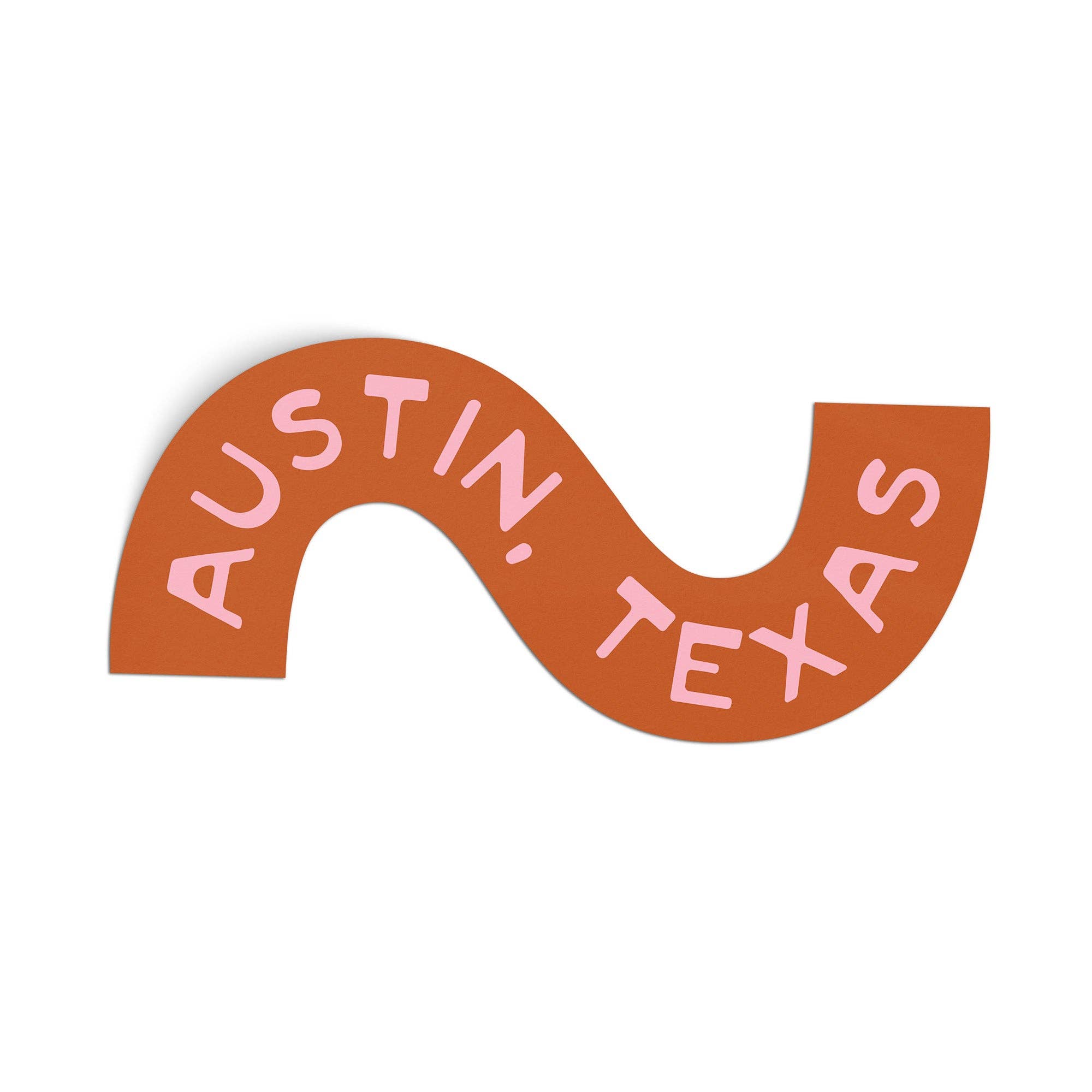 Austin, Texas Squiggle Sticker