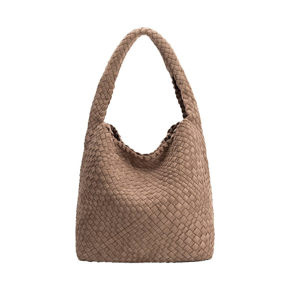 Johanna Clay Suede Vegan Shoulder Bag