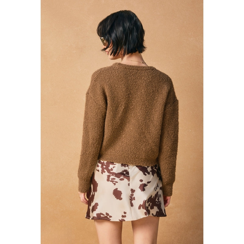 Sable Skies Flared Mini Skirt