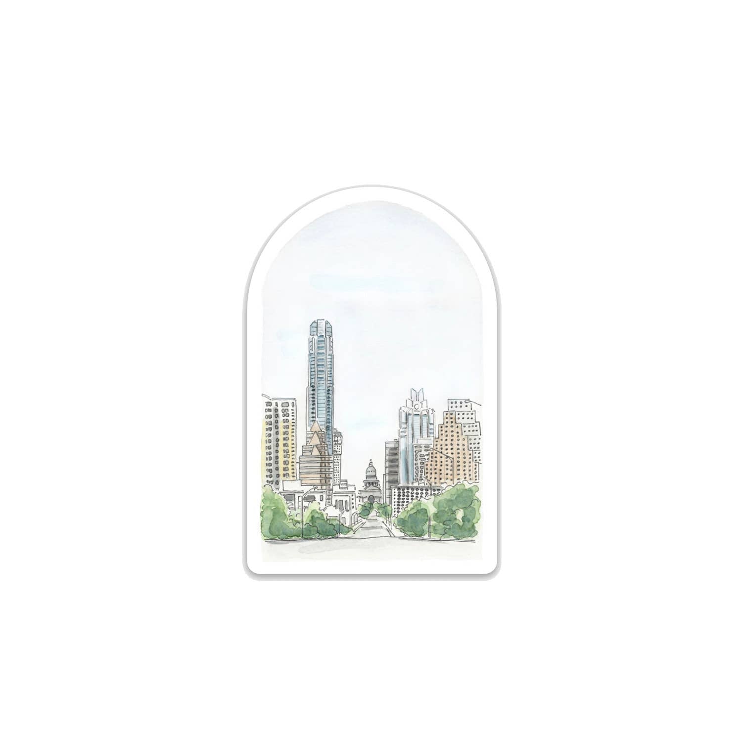 Arch Downtown Sticker