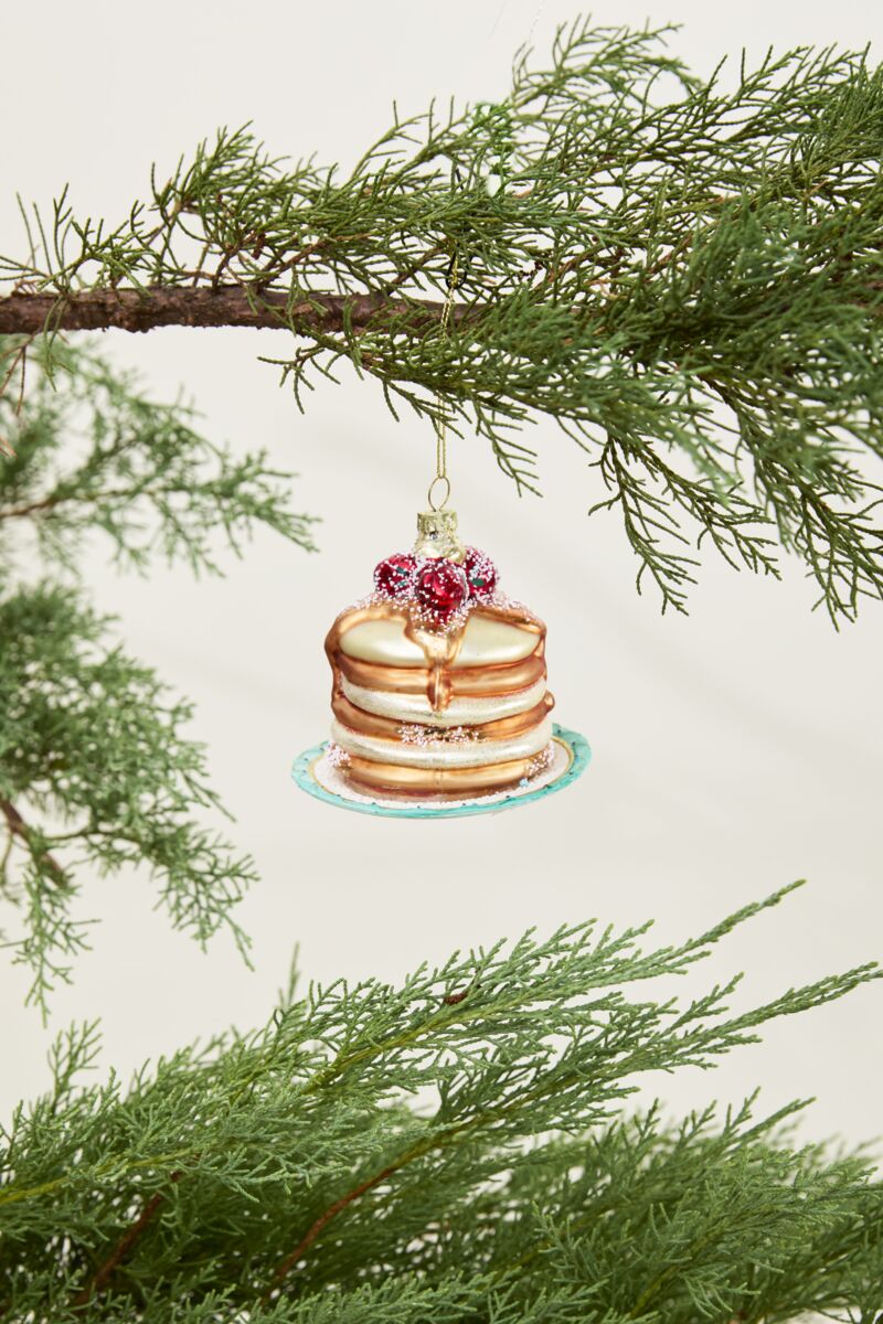 Dessert First Pancake Ornament