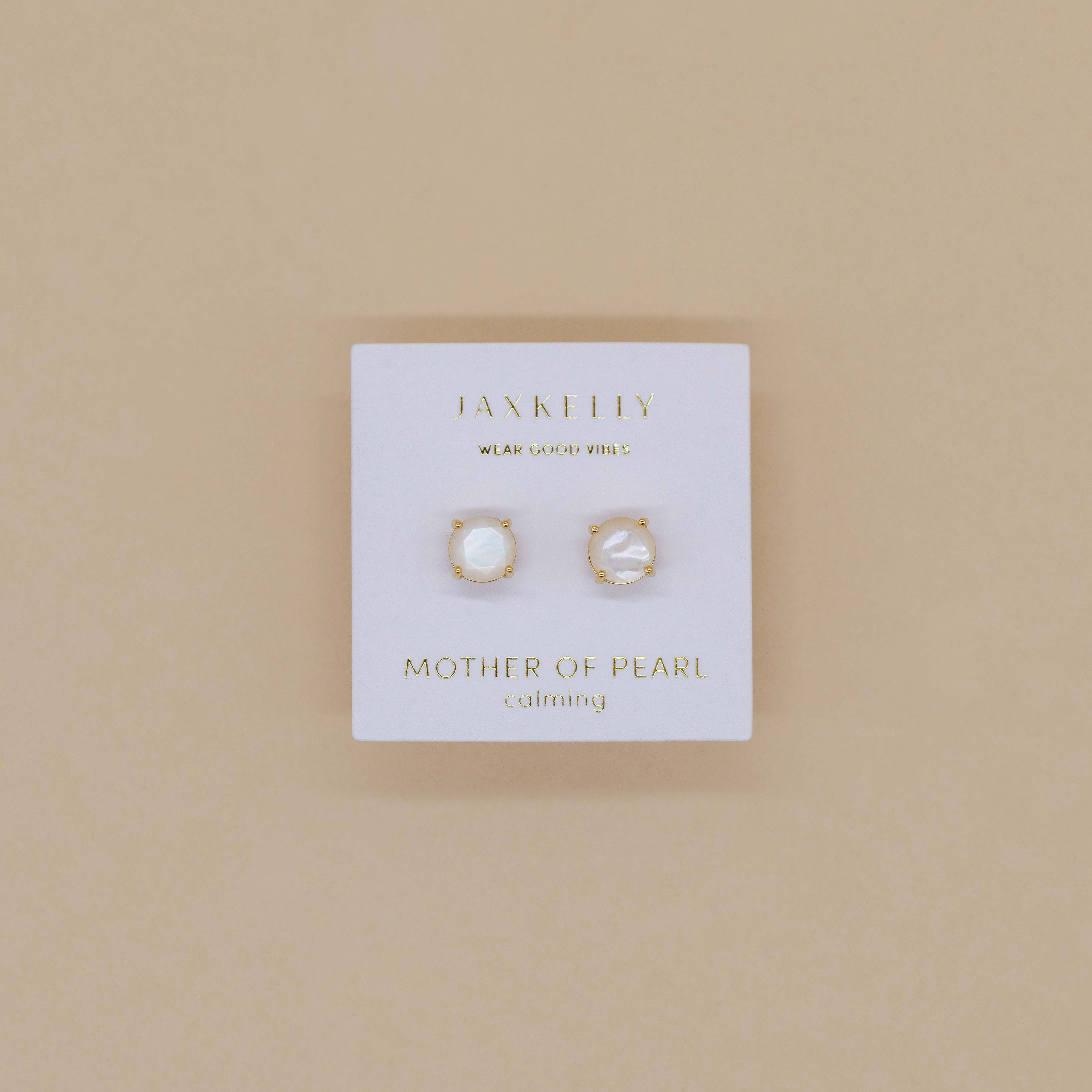 Mother of Pearl Round Studs
