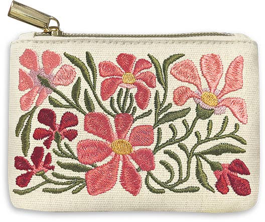 Camellia Flower Market Coin Pouch