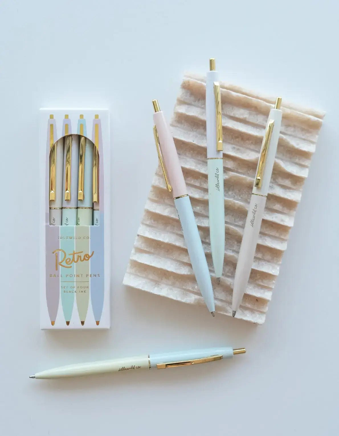 Pastel Rainbow Retro Pen Set | Lilla & Beth