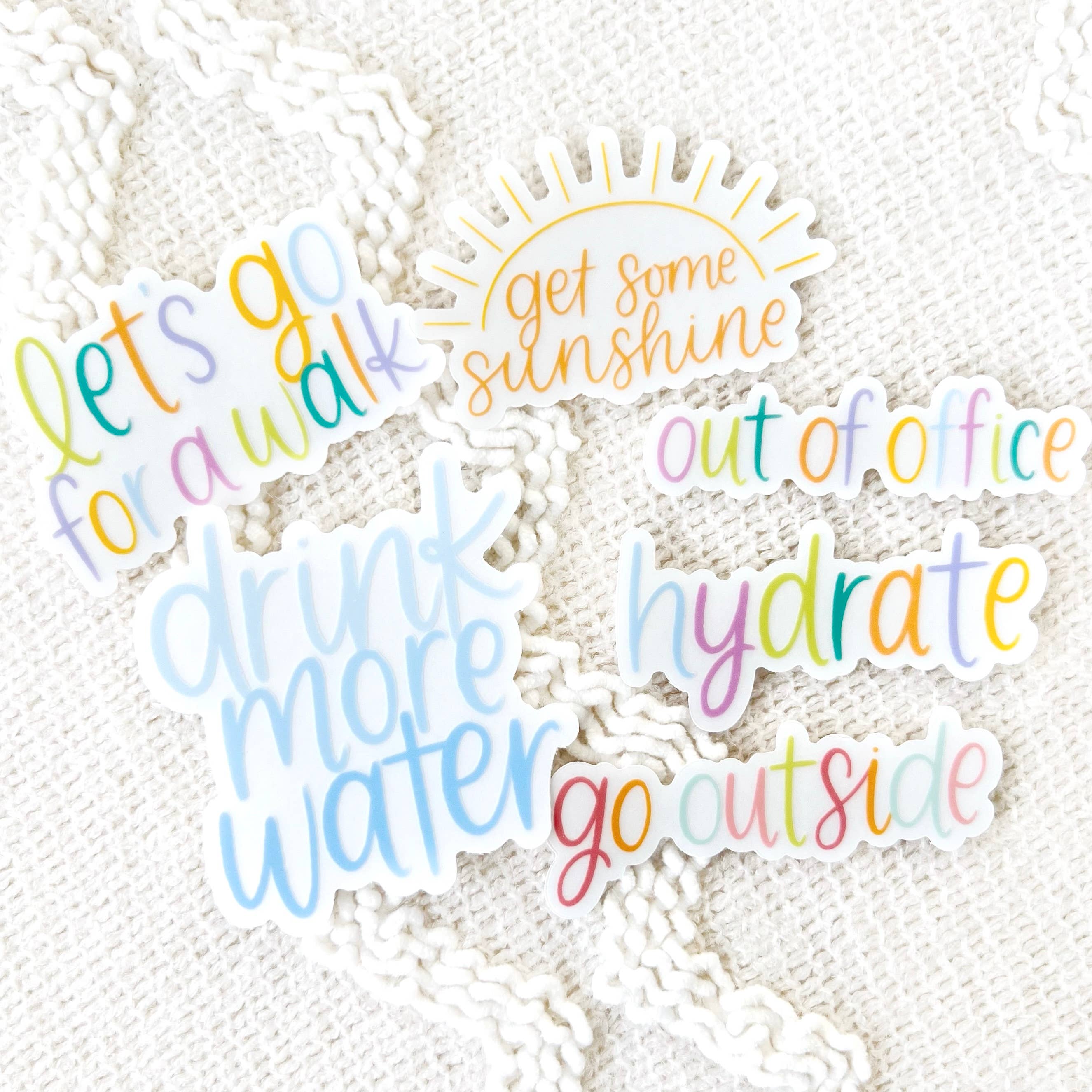 Drink More Water Sticker