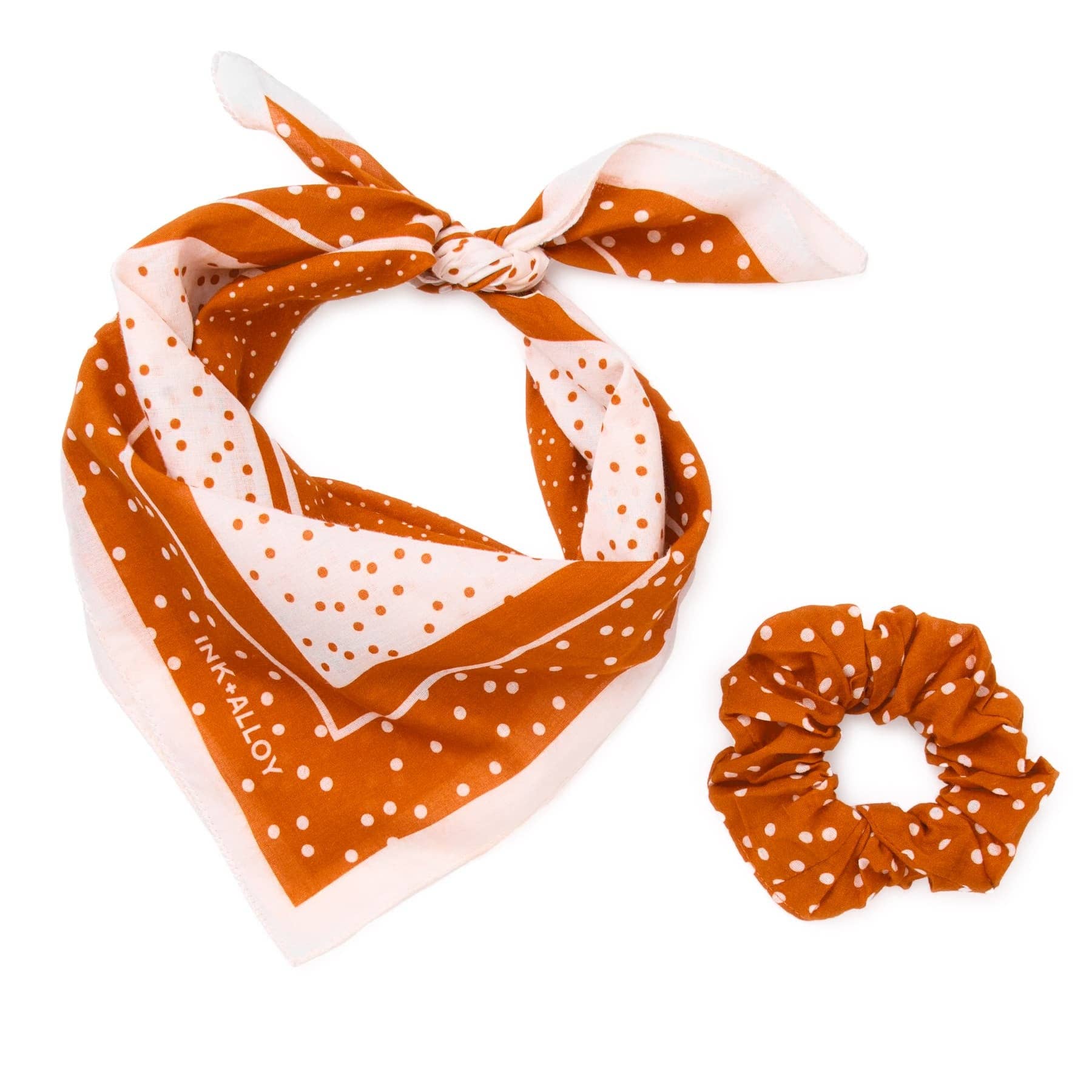 Game Day Polka Dot Scarf + Scrunchie Set