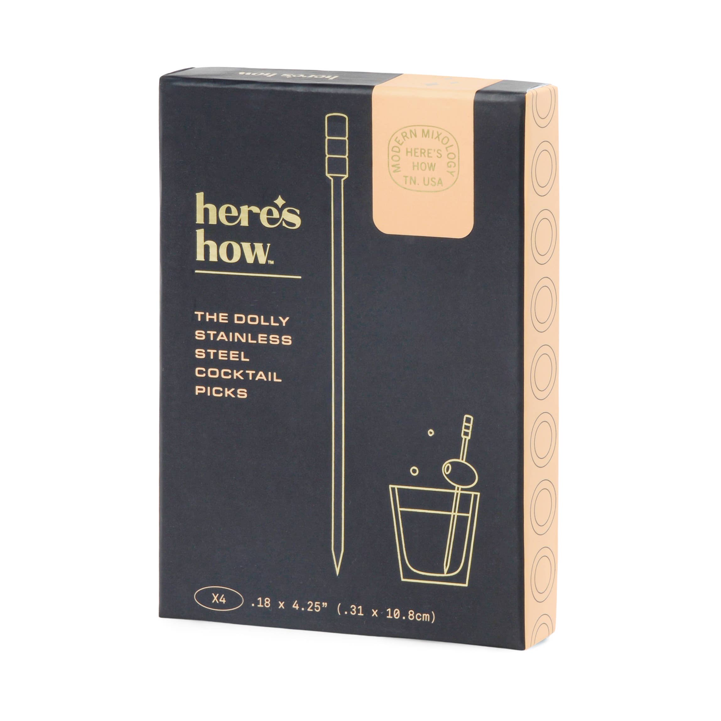 The Dolly Cocktail Picks - Silver